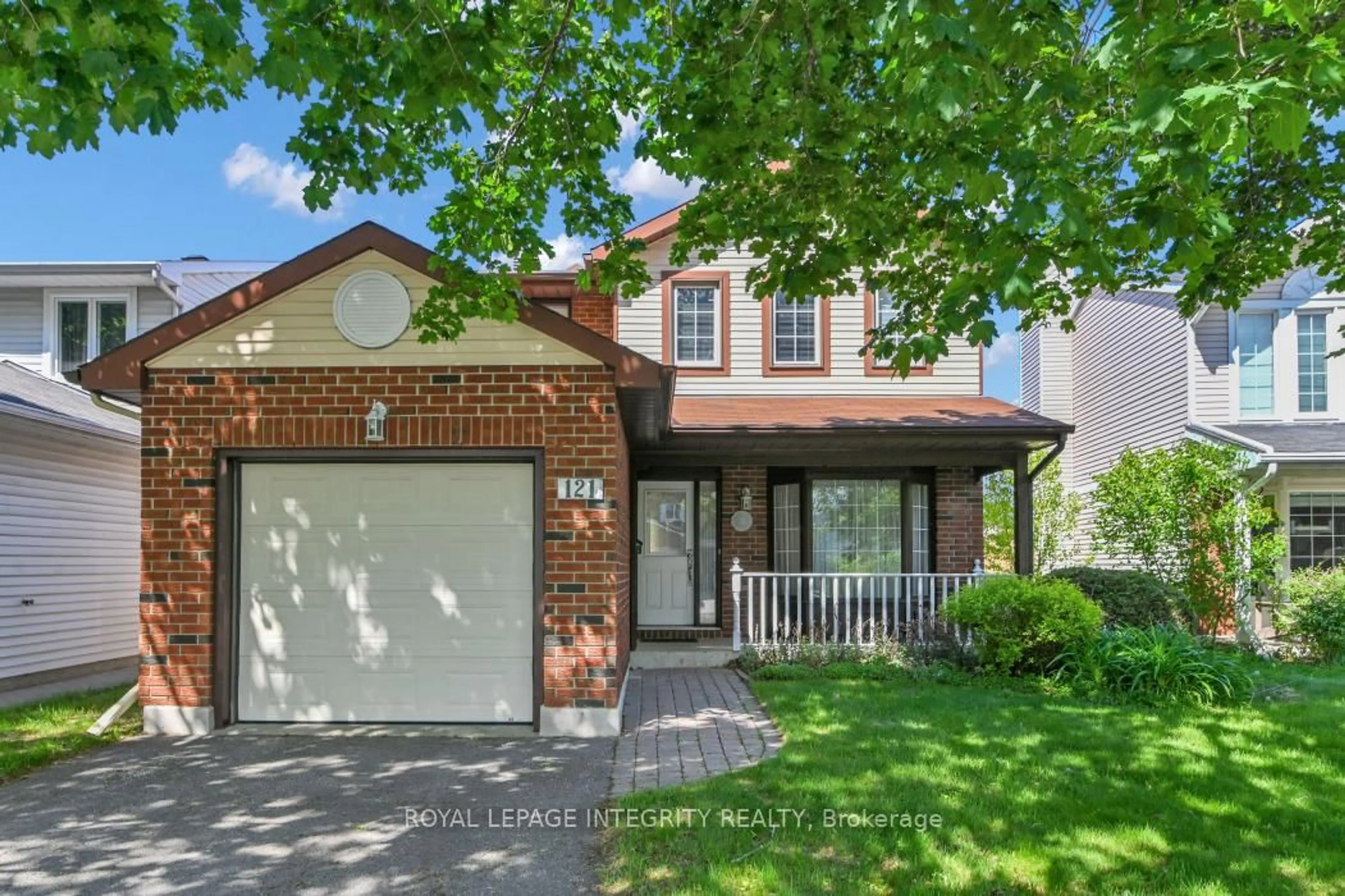Home with brick exterior material, street for 121 Dossetter Way, Ottawa Ontario K1G 4S4