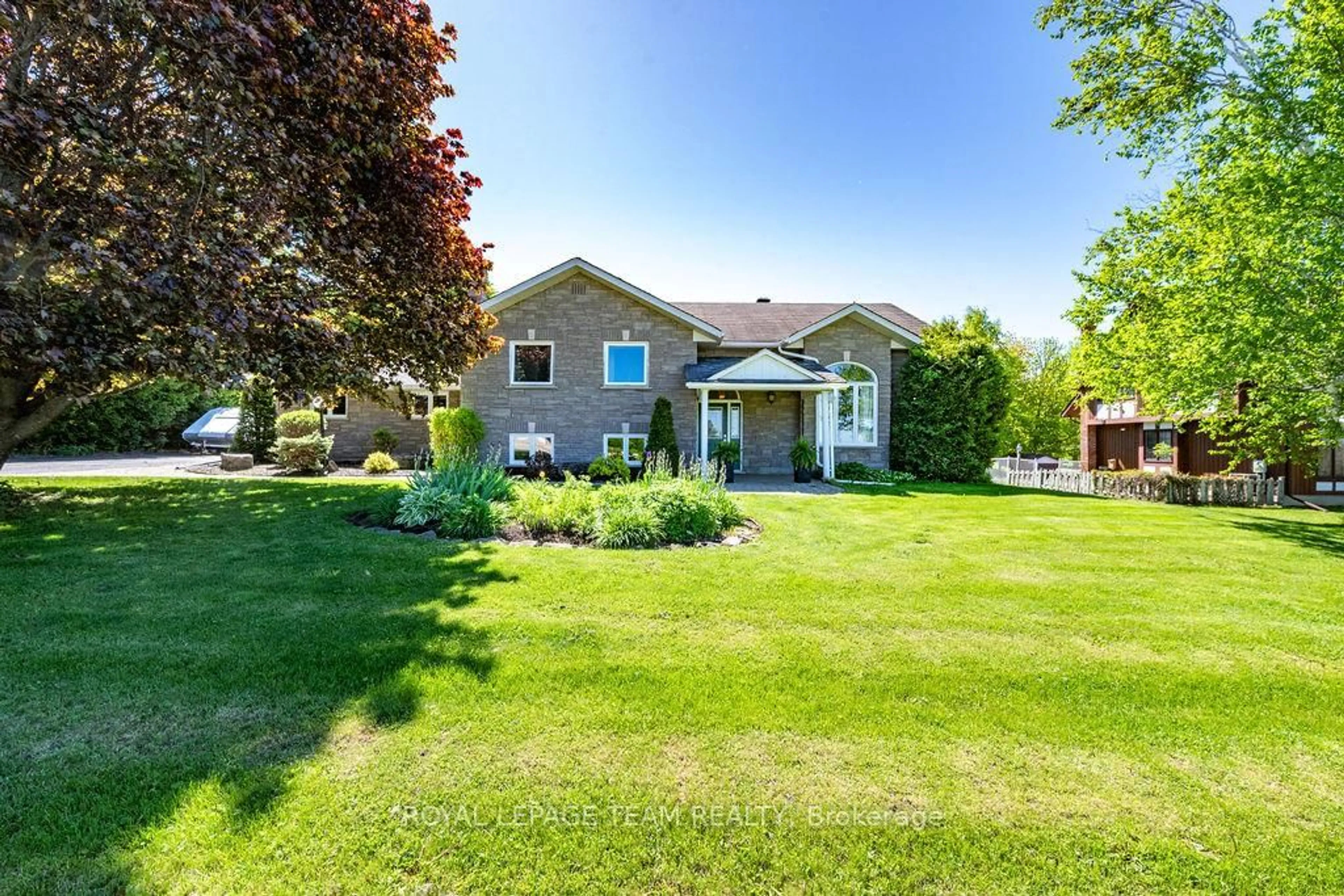 A pic from outside/outdoor area/front of a property/back of a property/a pic from drone, water/lake/river/ocean view for 63 ALVA Dr, Cobden Ontario K0J 1K0
