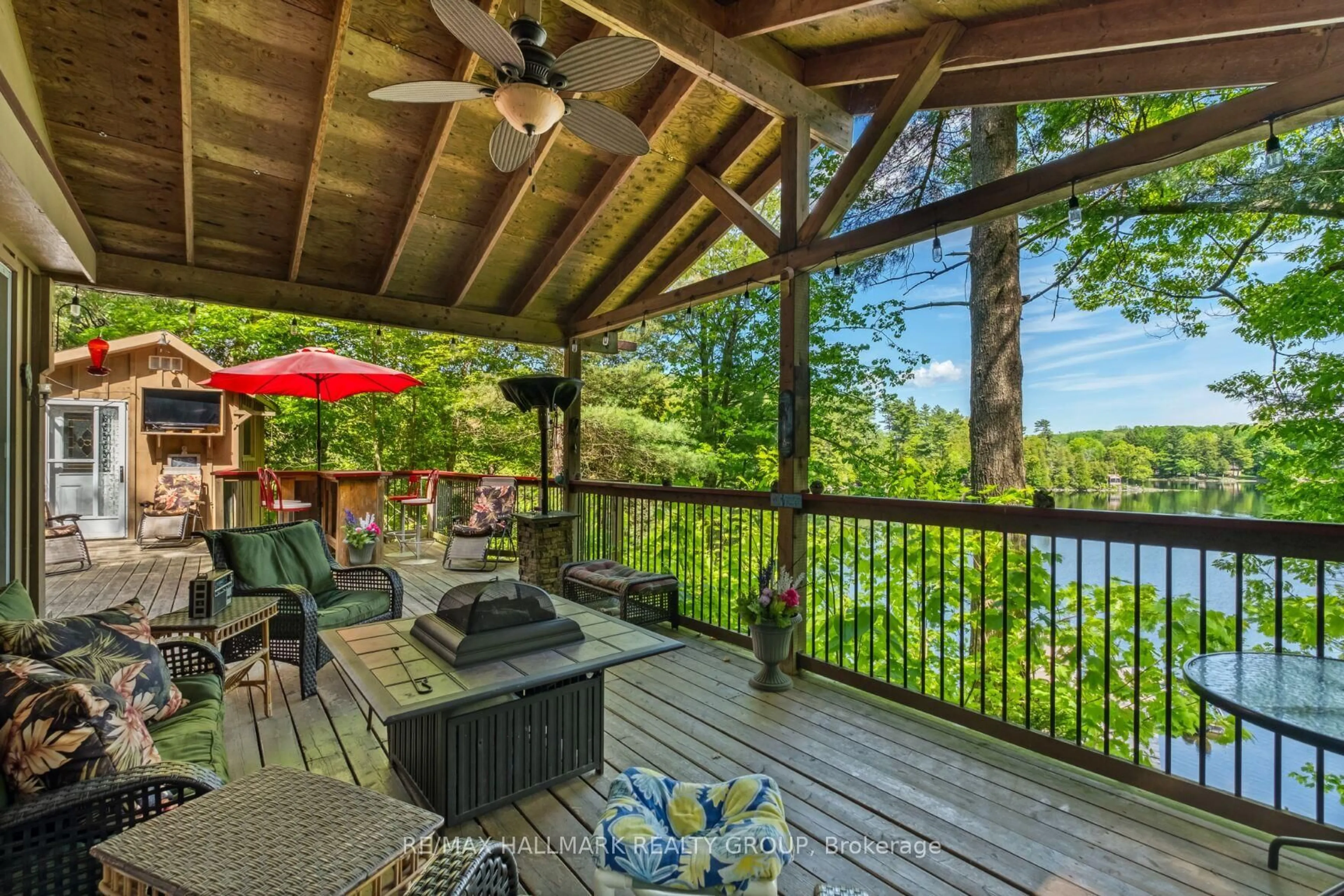 Patio, water/lake/river/ocean view for 7040 Lower Beverley Rd, Rideau Lakes Ontario K0E 1G0