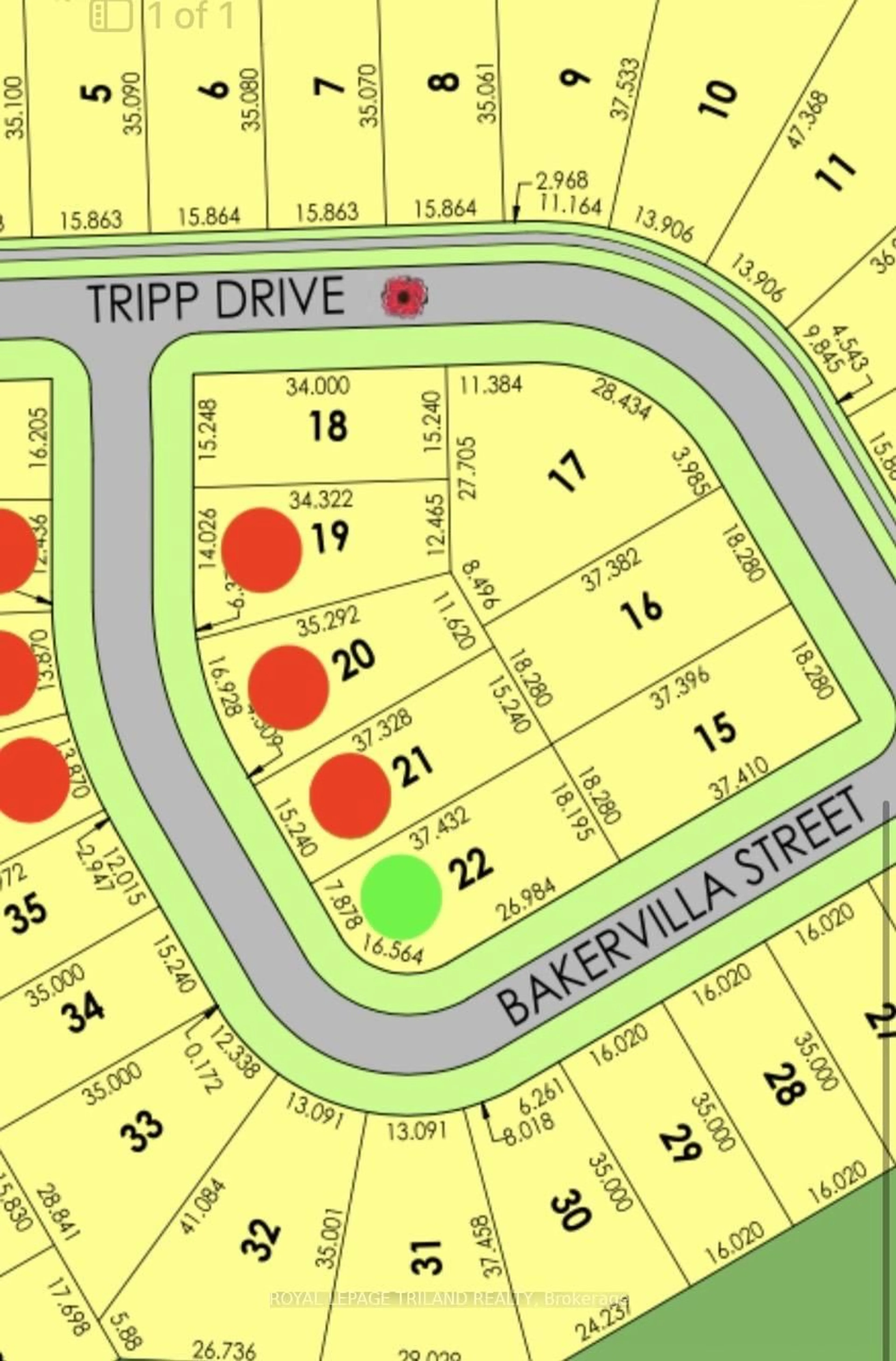 Picture of a map for 2392 Bakervilla St, London South Ontario N6P 0H4