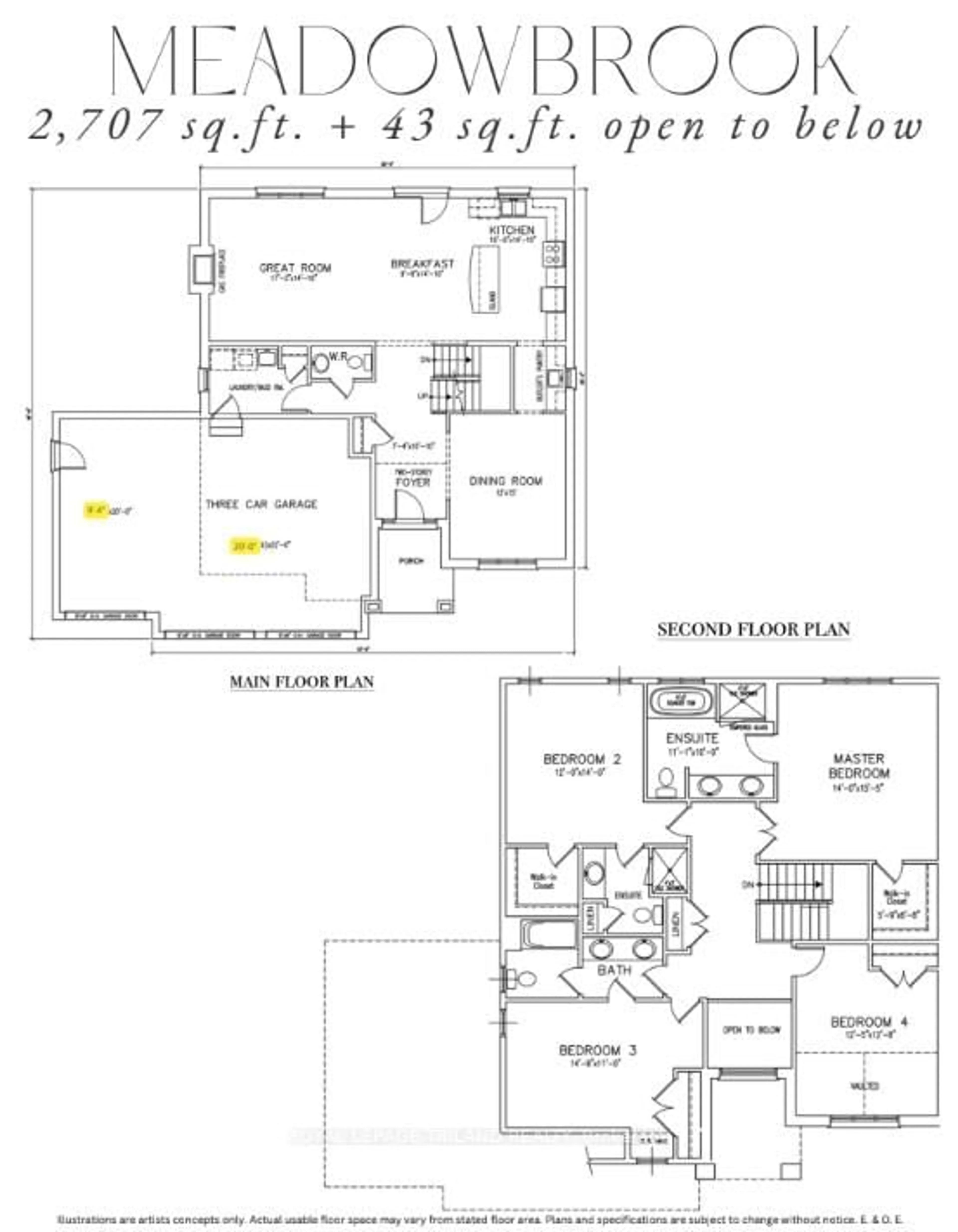 Floor plan for 2392 Bakervilla St, London South Ontario N6P 0H4