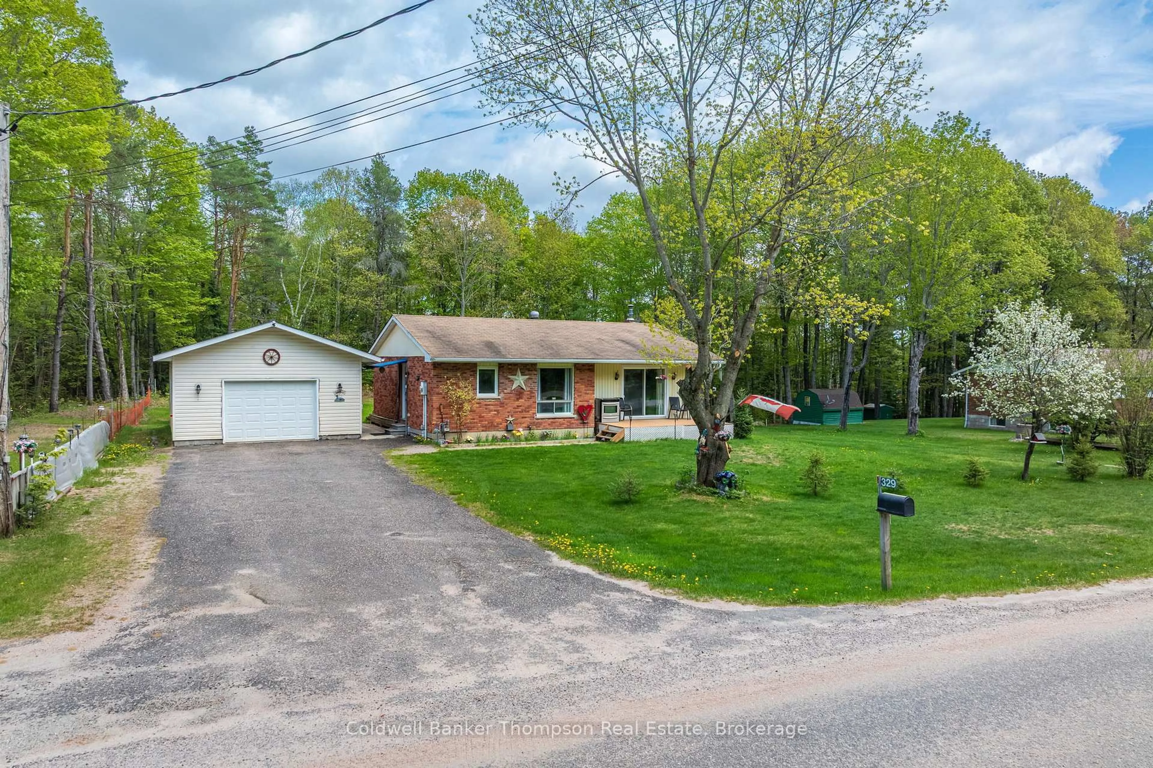 A pic from outside/outdoor area/front of a property/back of a property/a pic from drone, street for 329 Albert St, Strong Ontario P0A 1Z0