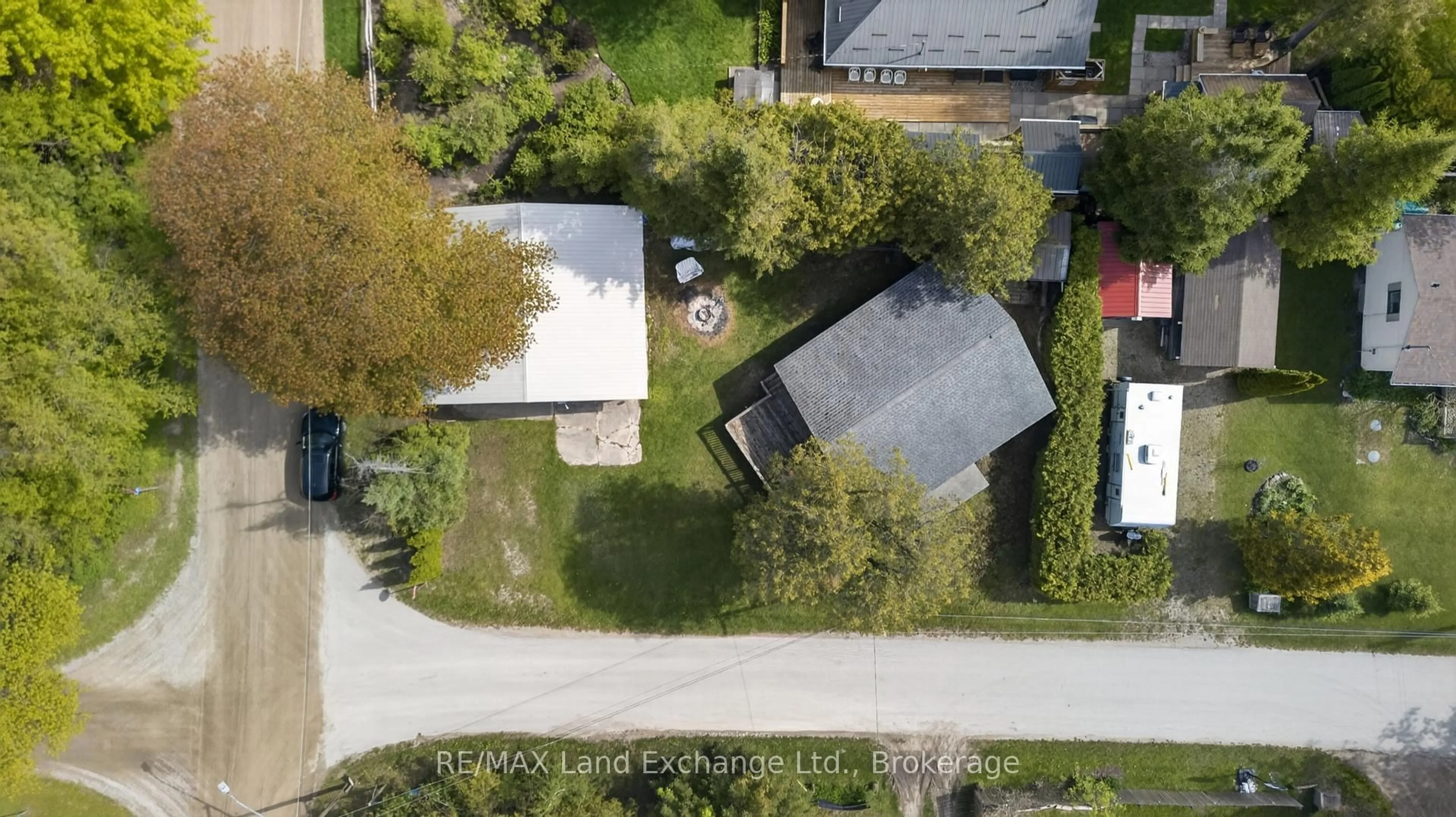 A pic from outside/outdoor area/front of a property/back of a property/a pic from drone, street for 114 Sunrise Ave, Huron-Kinloss Ontario N0G 2R0