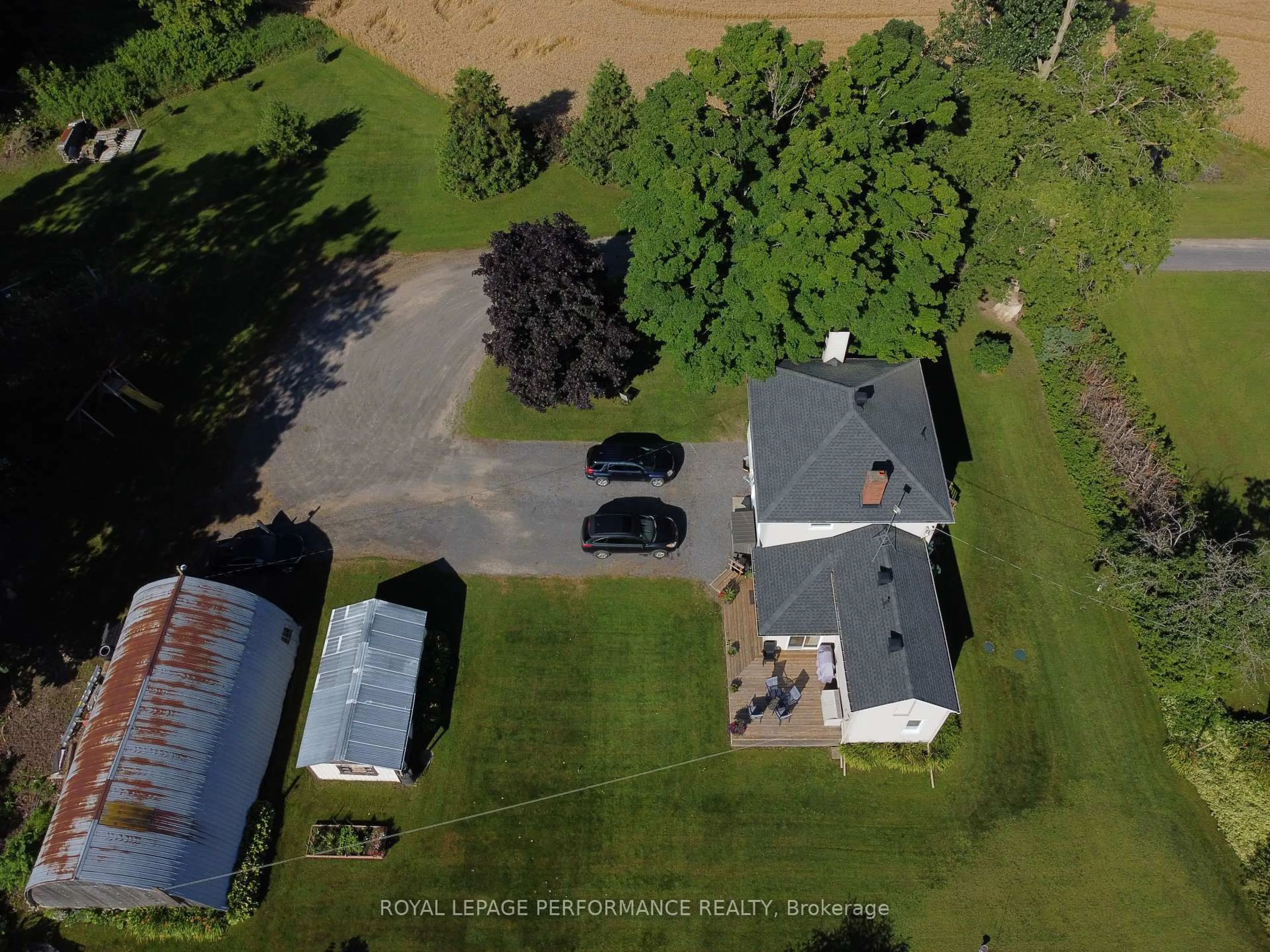 A pic from outside/outdoor area/front of a property/back of a property/a pic from drone, unknown for 9374 Marvelville Rd, Metcalfe Ontario K0A 2P0