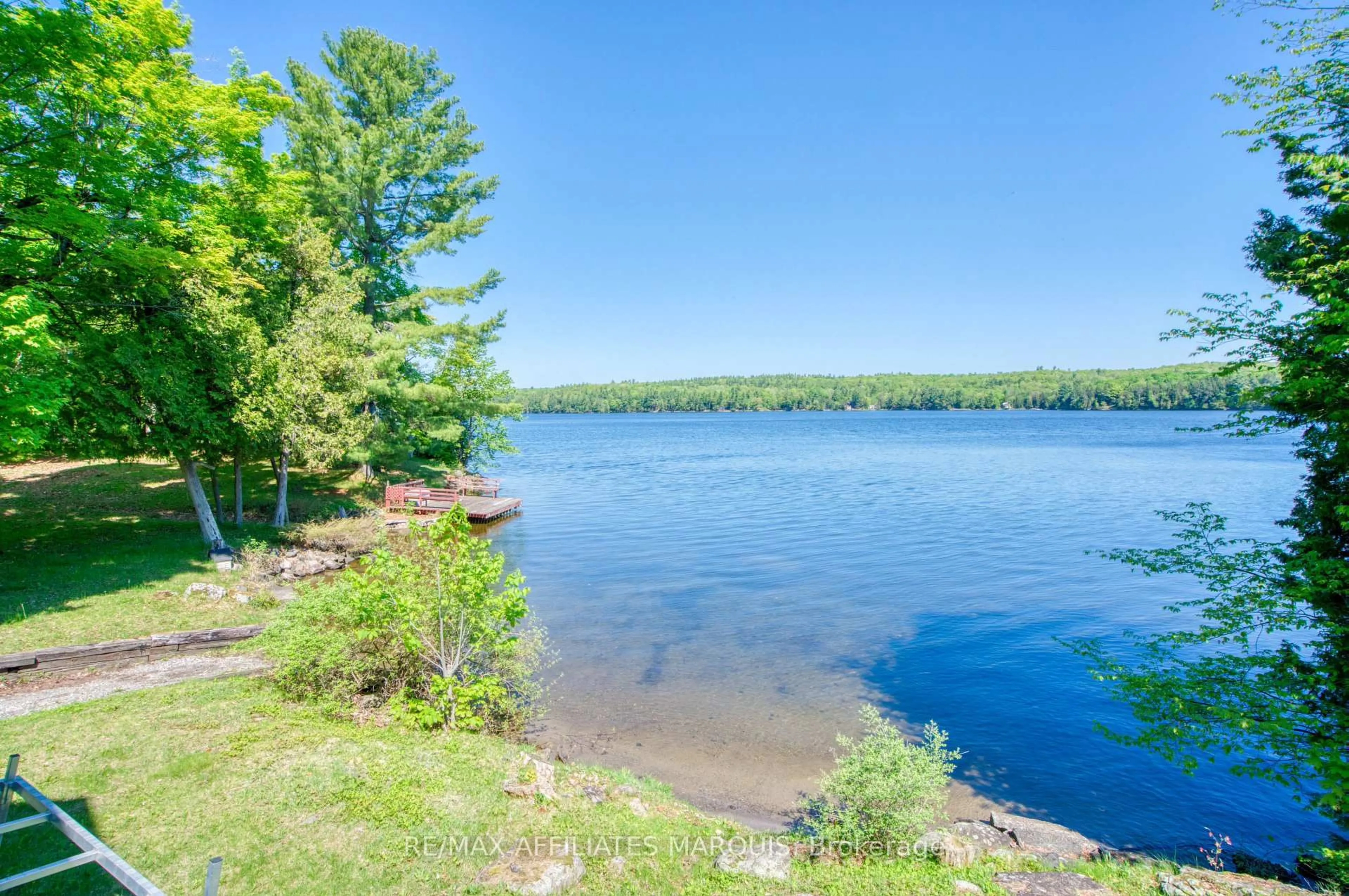 A pic from outside/outdoor area/front of a property/back of a property/a pic from drone, water/lake/river/ocean view for 4 Warner Lane, Rideau Lakes Ontario K0G 1X0