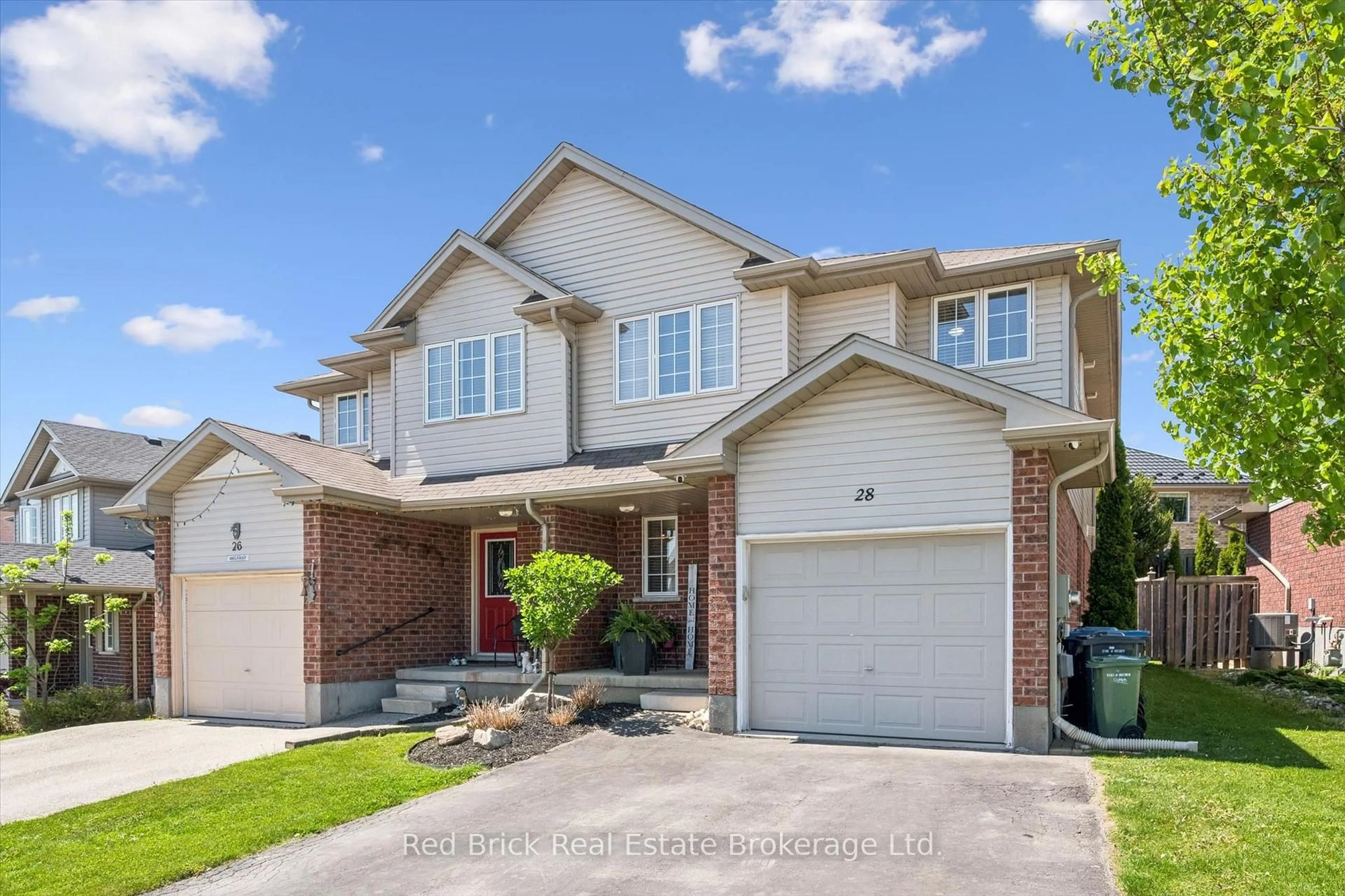 Home with brick exterior material, street for 28 DAVISON Dr, Guelph Ontario N1E 0C1