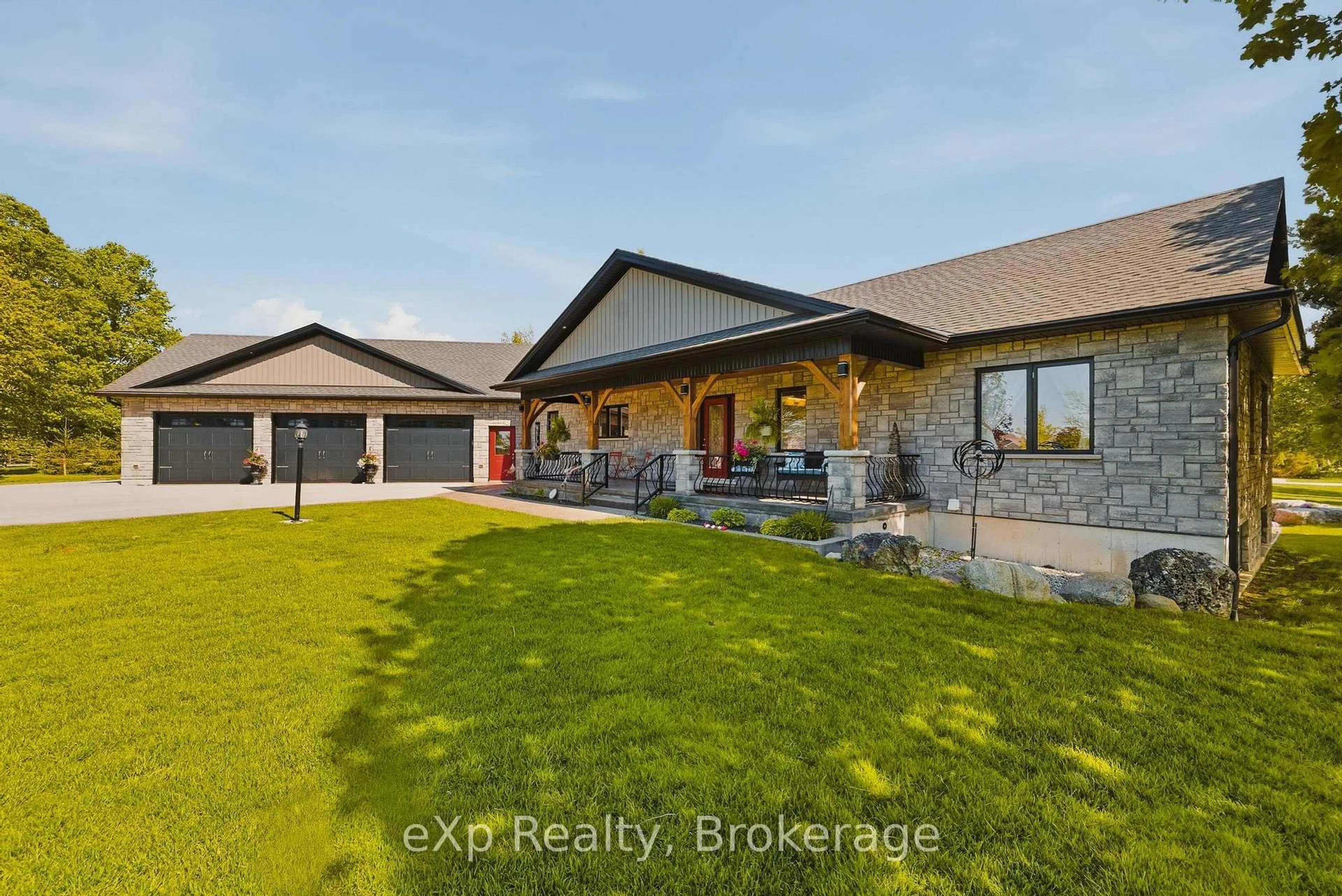 A pic from outside/outdoor area/front of a property/back of a property/a pic from drone, unknown for 100 Harris Cres, Southgate Ontario N0G 2L0