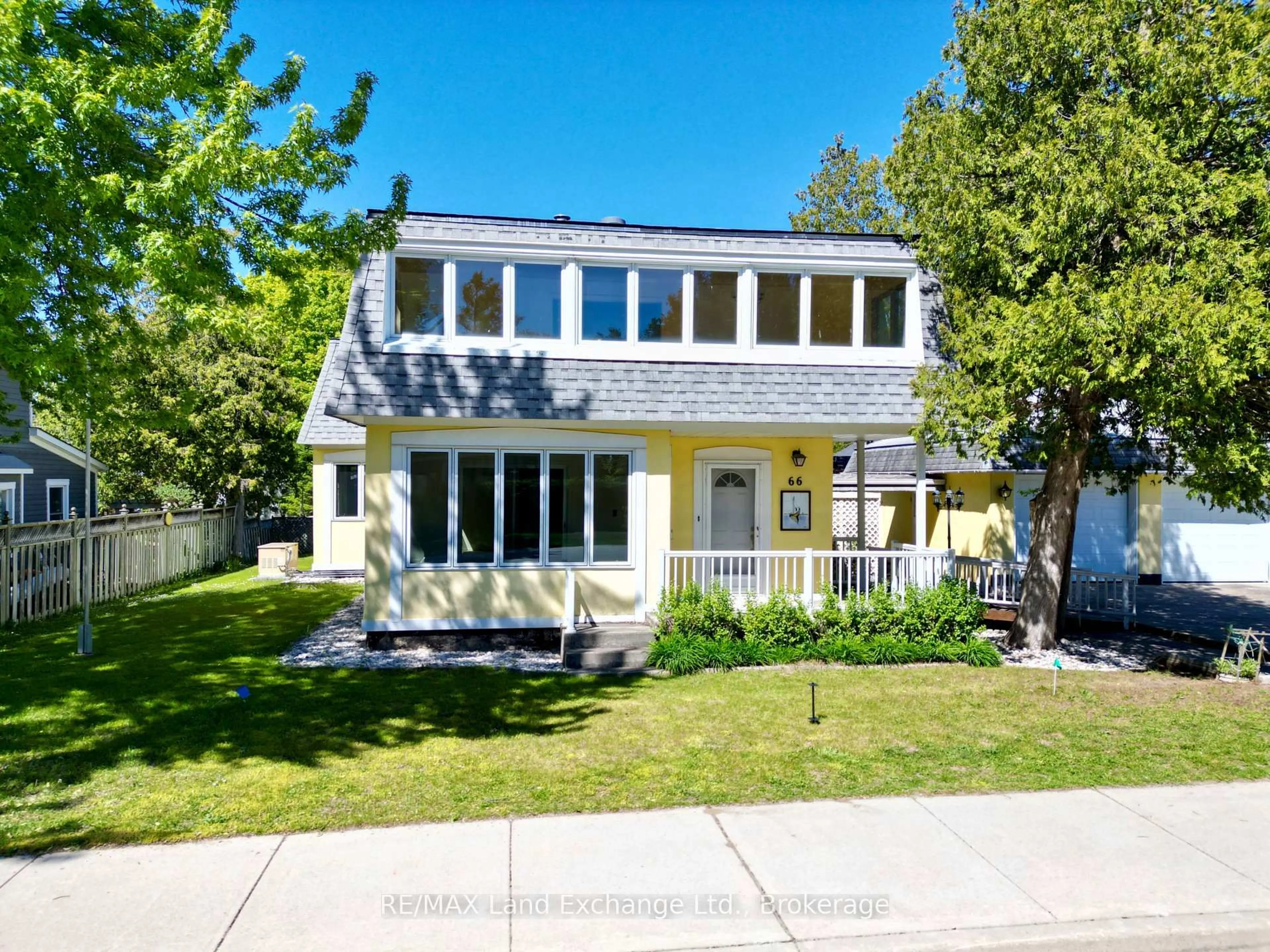 Home with vinyl exterior material, street for 66 Chantry View Dr, Saugeen Shores Ontario N0H 2L0