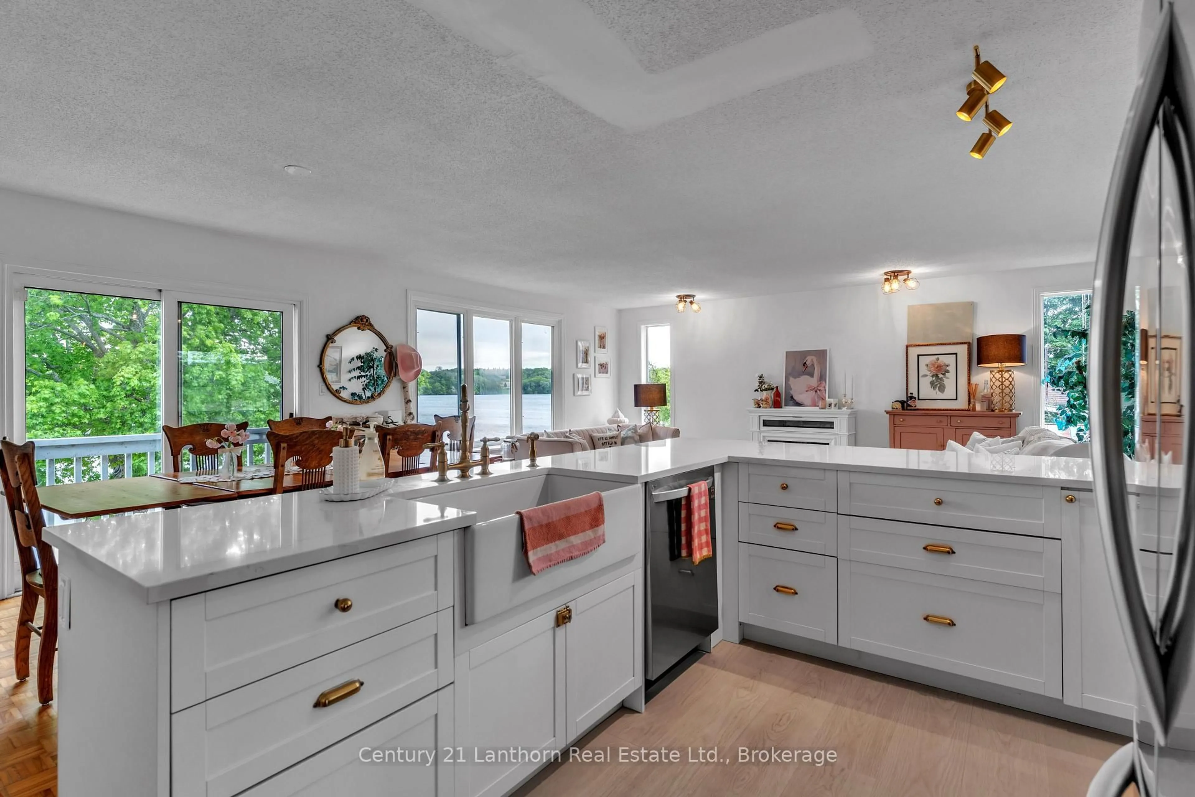 Open concept kitchen, ceramic/tile floor for 124 Richardson Lane, Prince Edward County Ontario K0K 2T0