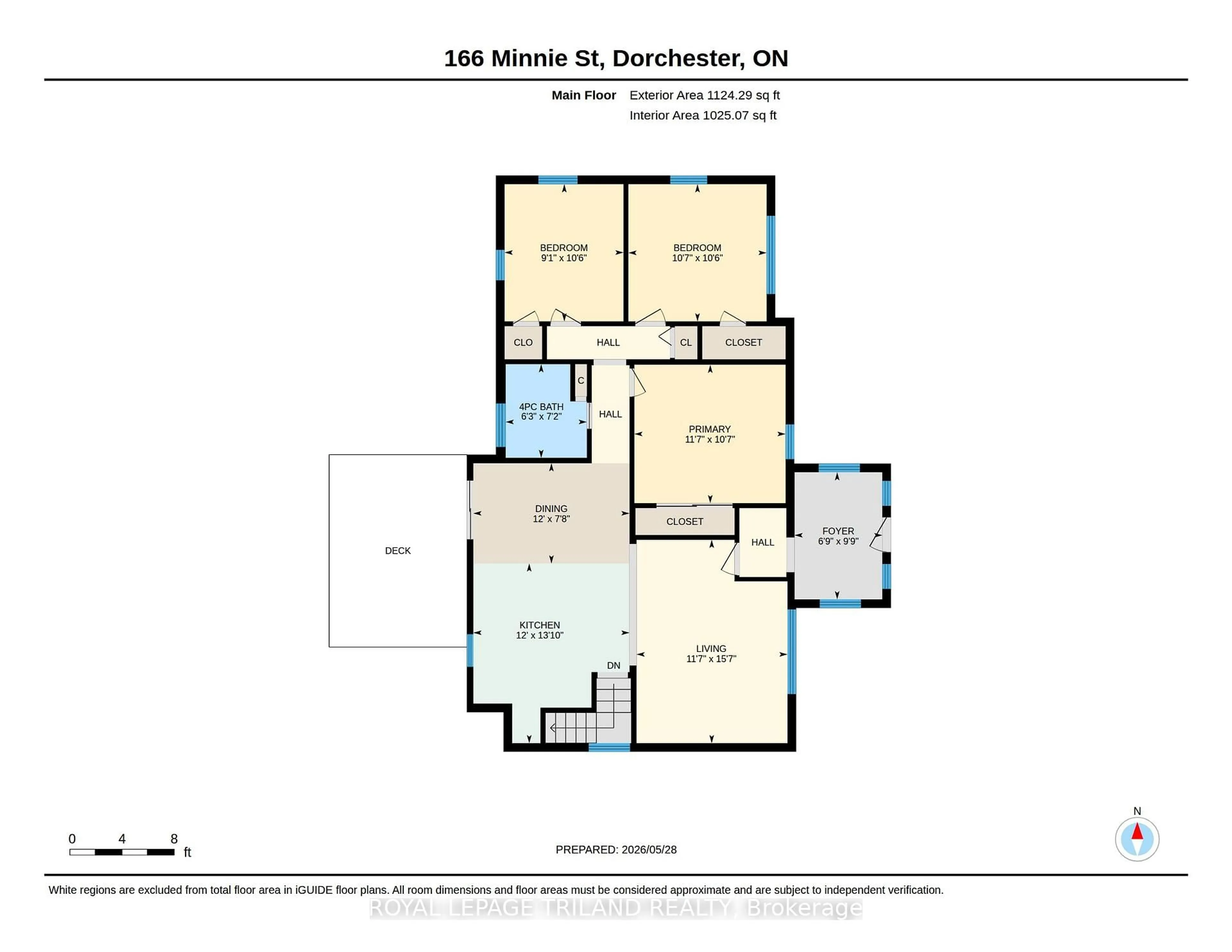 Floor plan for 166 Minnie St, Thames Centre Ontario N0L 1G2