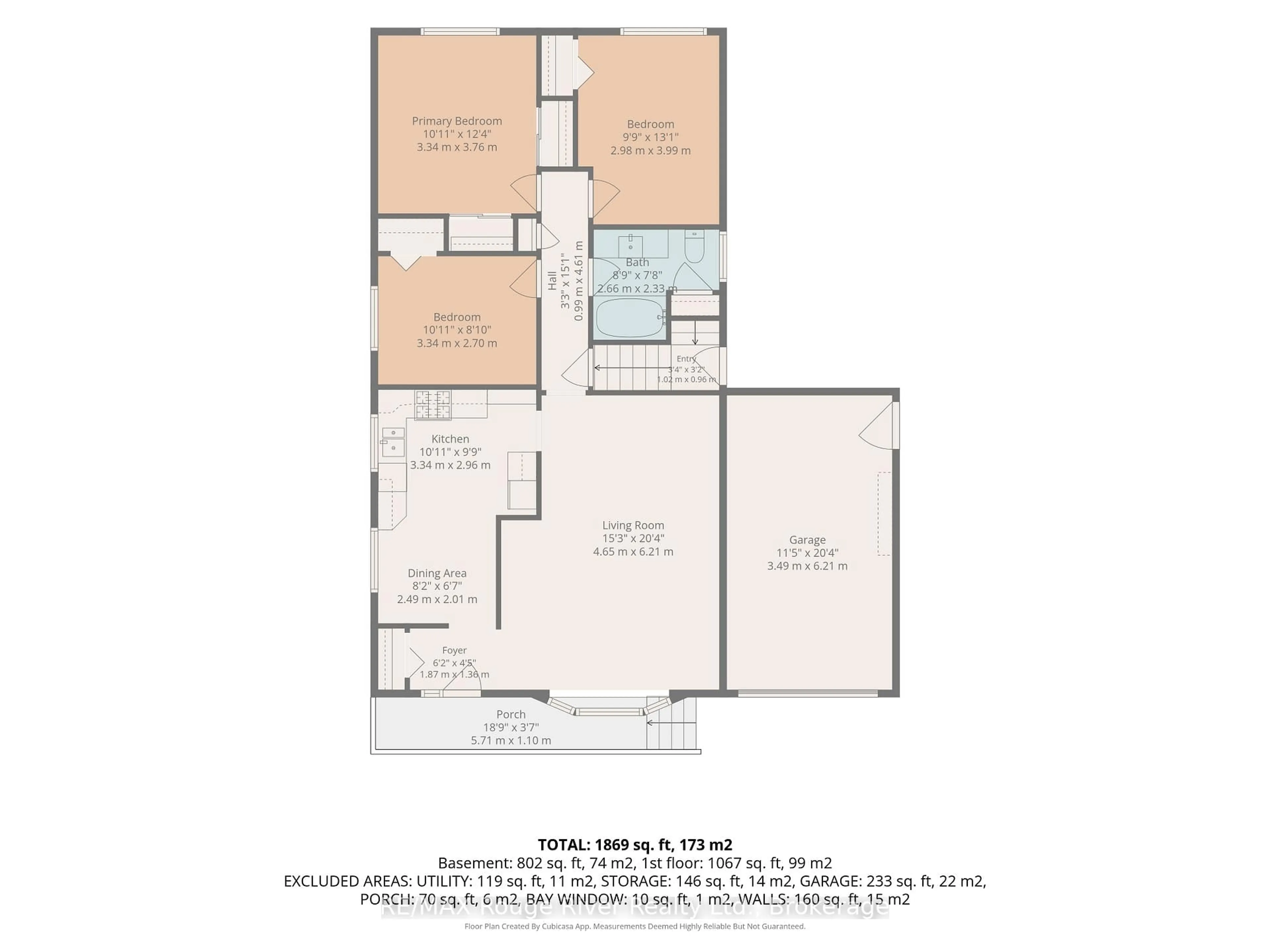 Floor plan for 538 Willow Cres, Cobourg Ontario K9A 2B3