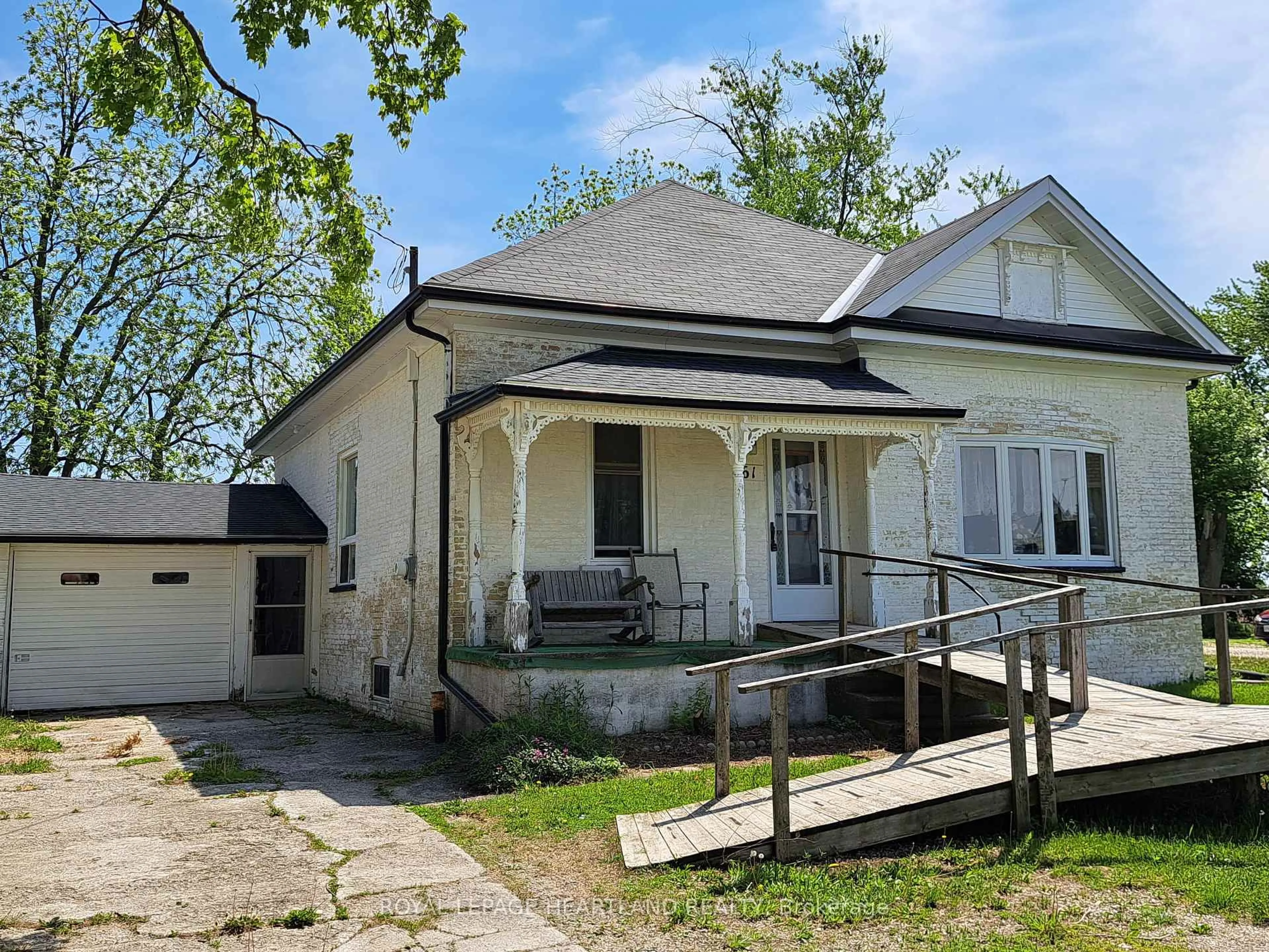 A pic from outside/outdoor area/front of a property/back of a property/a pic from drone, street for 69922 Parr Line, South Huron Ontario N0M 1M0