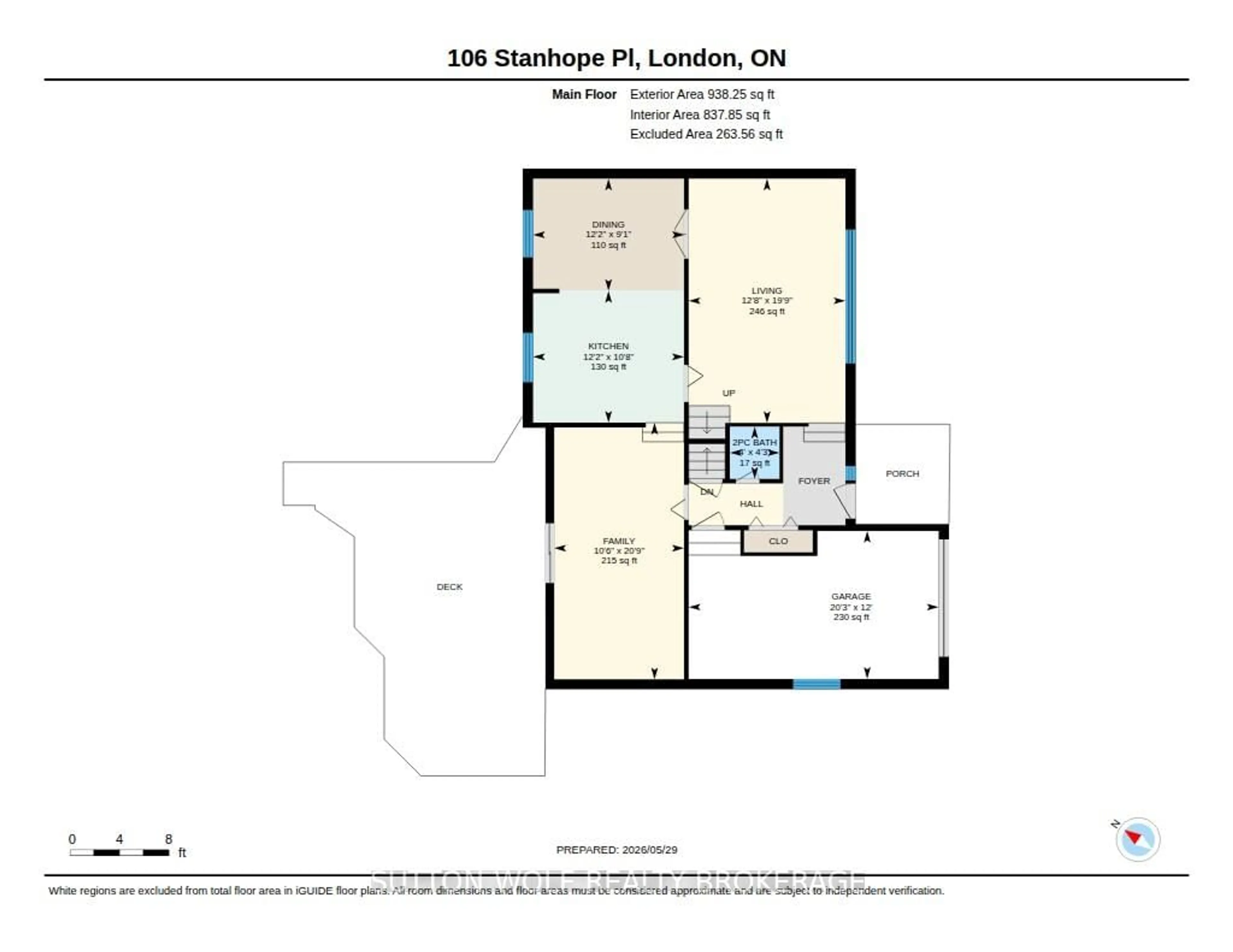Floor plan for 106 Stanhope Pl, London South Ontario N6C 4W8