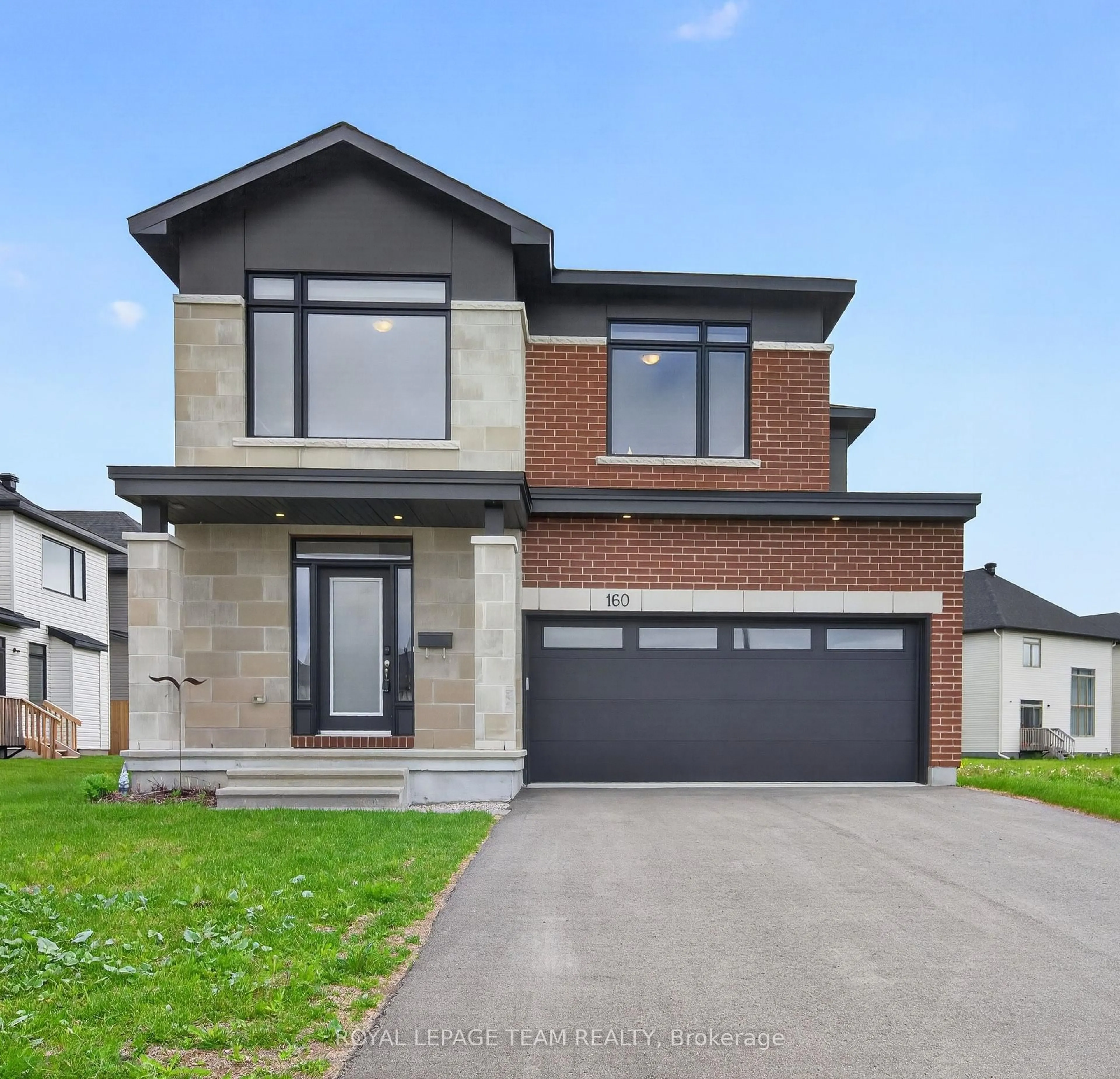 Home with brick exterior material, street for 160 Highgarden Terr, Ottawa Ontario K1T 0W1
