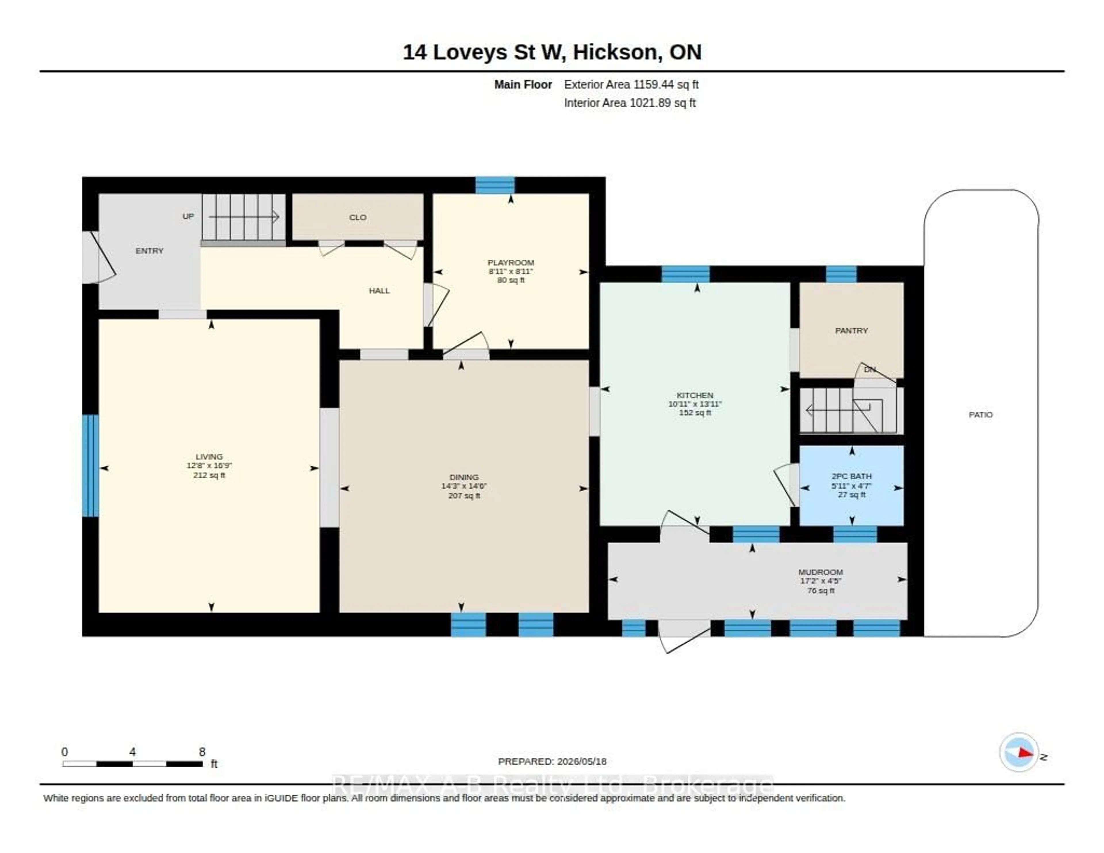 Floor plan for 14 Loveys St, East Zorra-Tavistock Ontario N0J 1L0