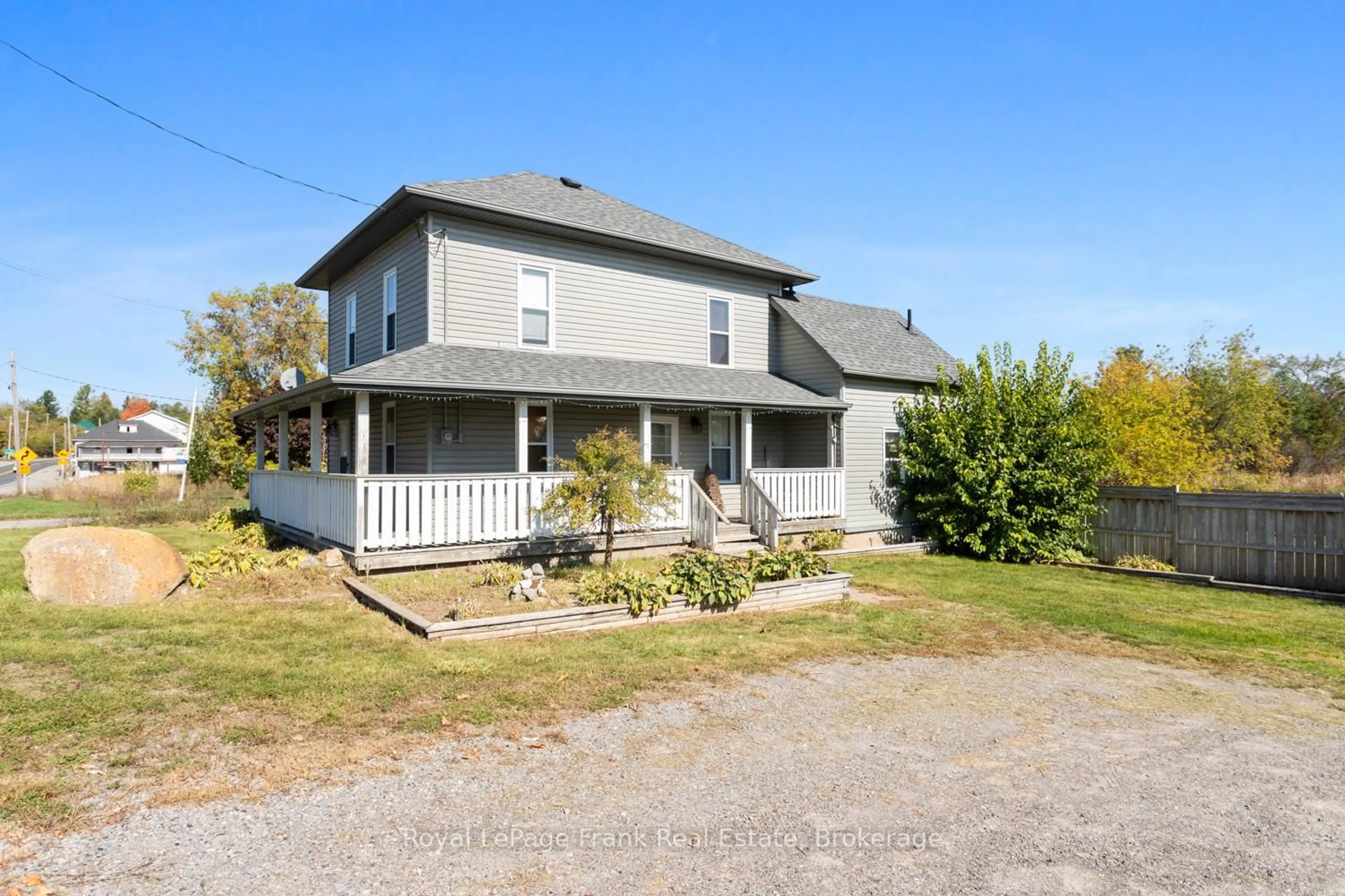 A pic from outside/outdoor area/front of a property/back of a property/a pic from drone, street for 15880 62 Highway, Madoc Ontario K0K 1Y0