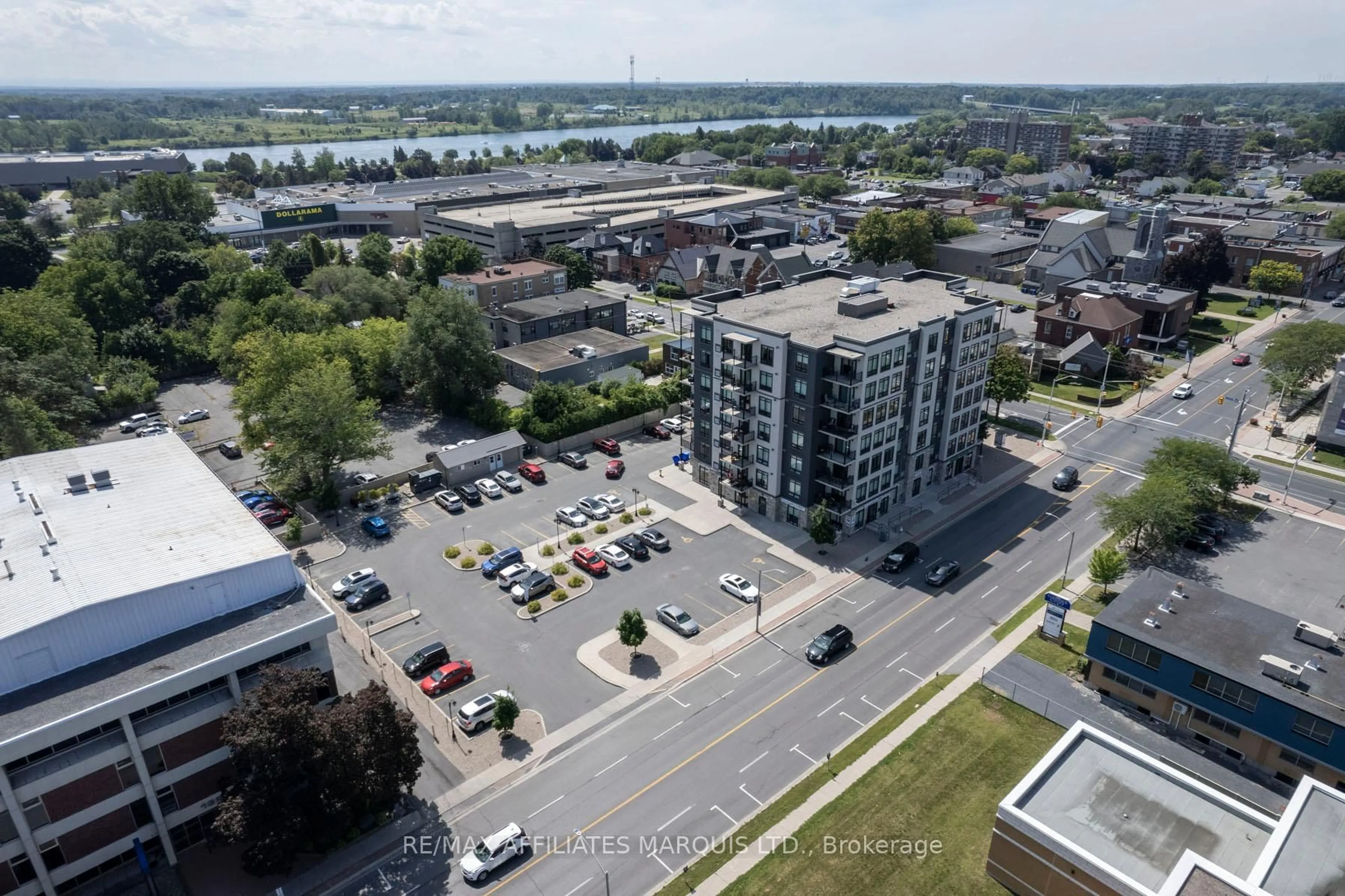 A pic from outside/outdoor area/front of a property/back of a property/a pic from drone, city buildings view from balcony for 108 Second St #2, Cornwall Ontario K6H 0C9