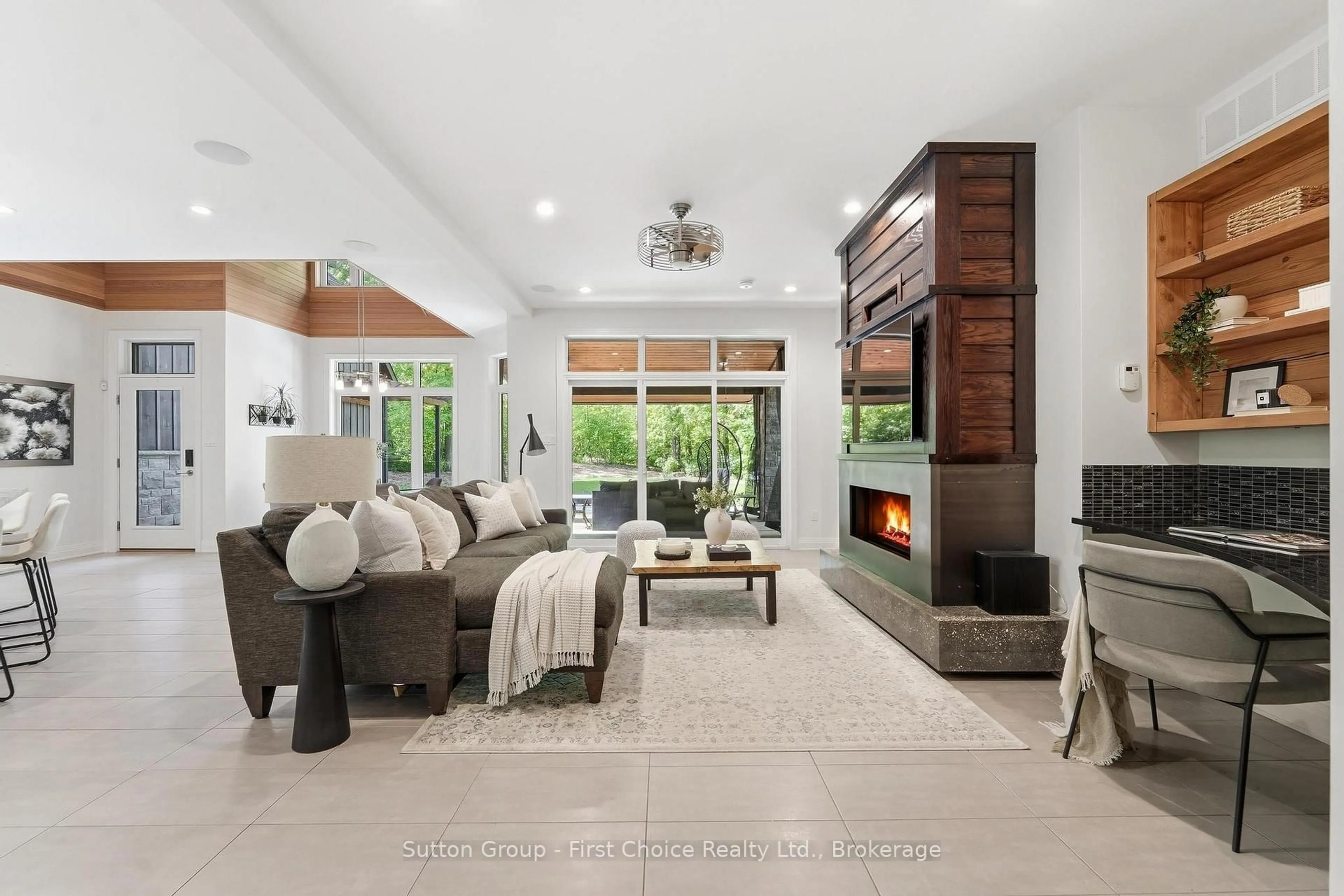 Living room with furniture, ceramic/tile floor for 9924 Pinery Lane, Lambton Shores Ontario N0M 1T0