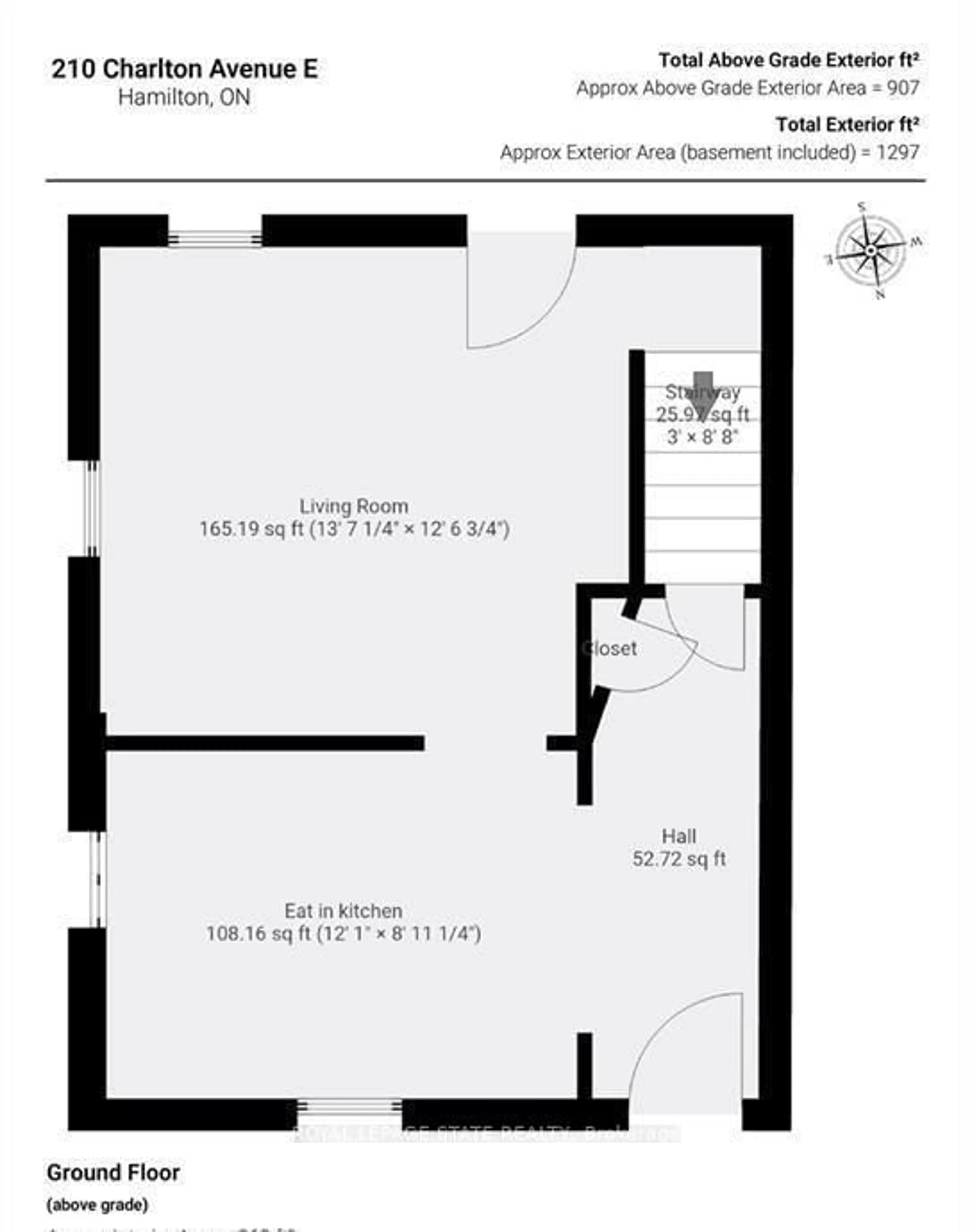 Floor plan for 210 Charlton Ave, Hamilton Ontario L8N 1Z1
