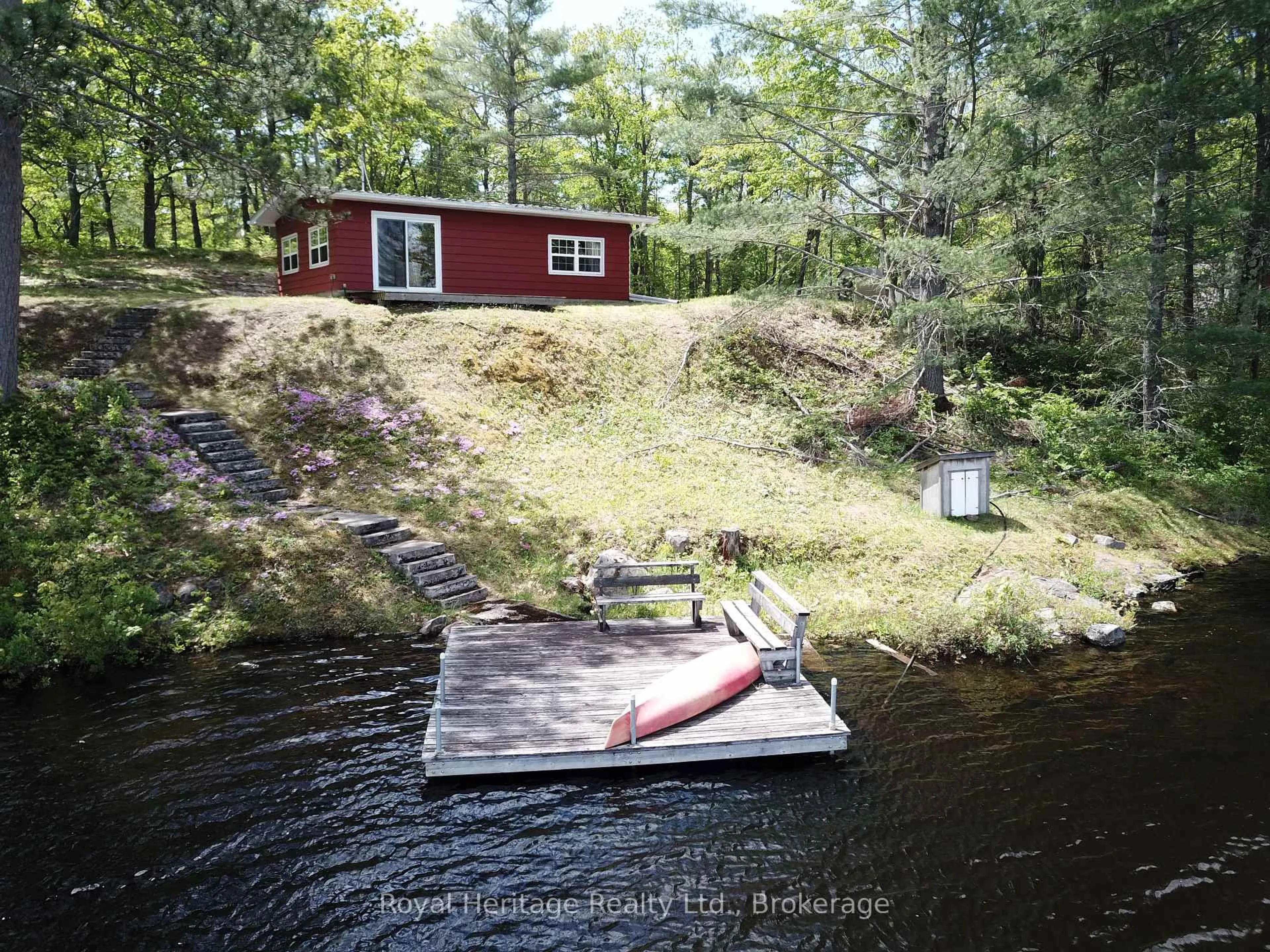 A pic from outside/outdoor area/front of a property/back of a property/a pic from drone, water/lake/river/ocean view for 277 Fire Route 68 Rte, Havelock-Belmont-Methuen Ontario K0L 1Z0
