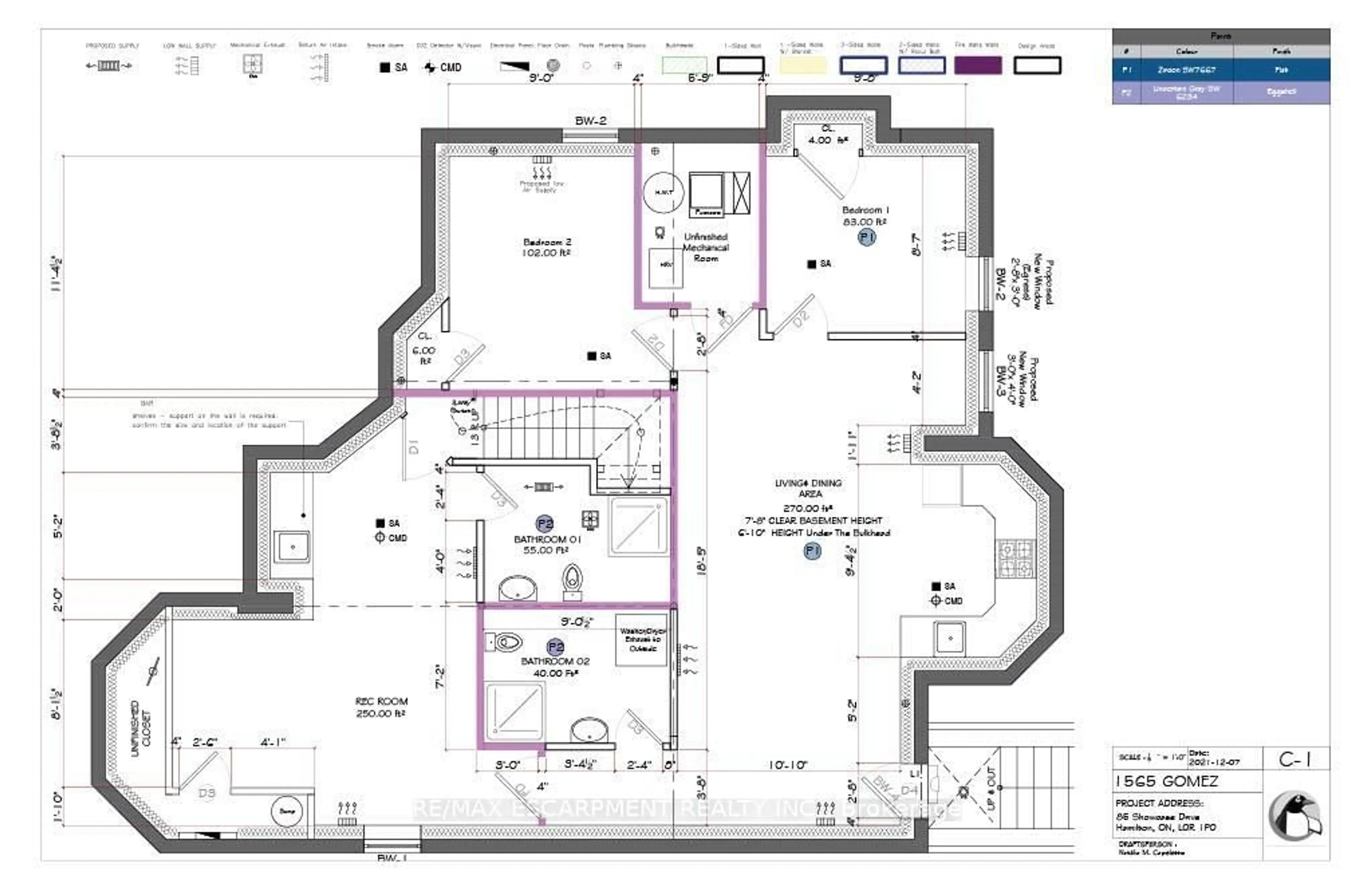 Floor plan for 85 Showcase Dr, Hamilton Ontario L0R 1P0