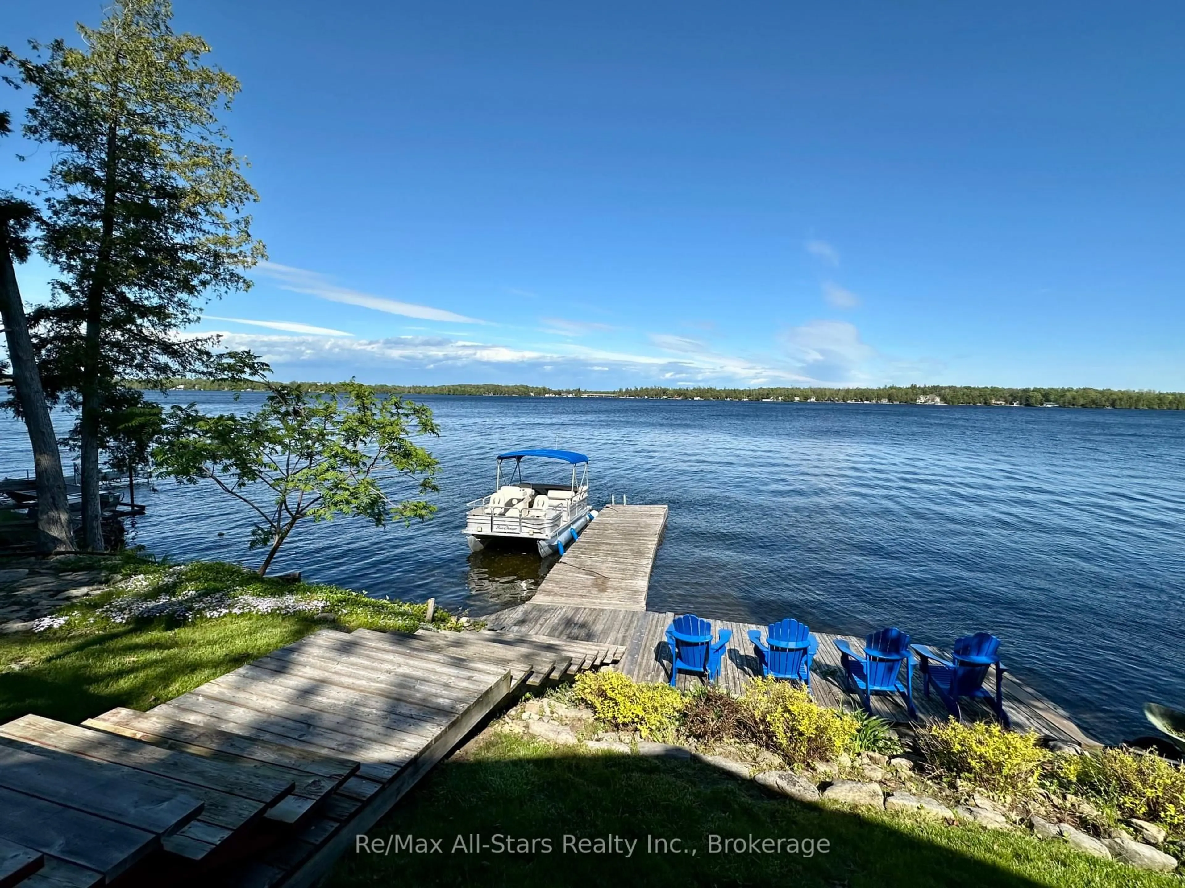 A pic from outside/outdoor area/front of a property/back of a property/a pic from drone, water/lake/river/ocean view for 700 Grand Island Rd, Kawartha Lakes Ontario K0M 1N0
