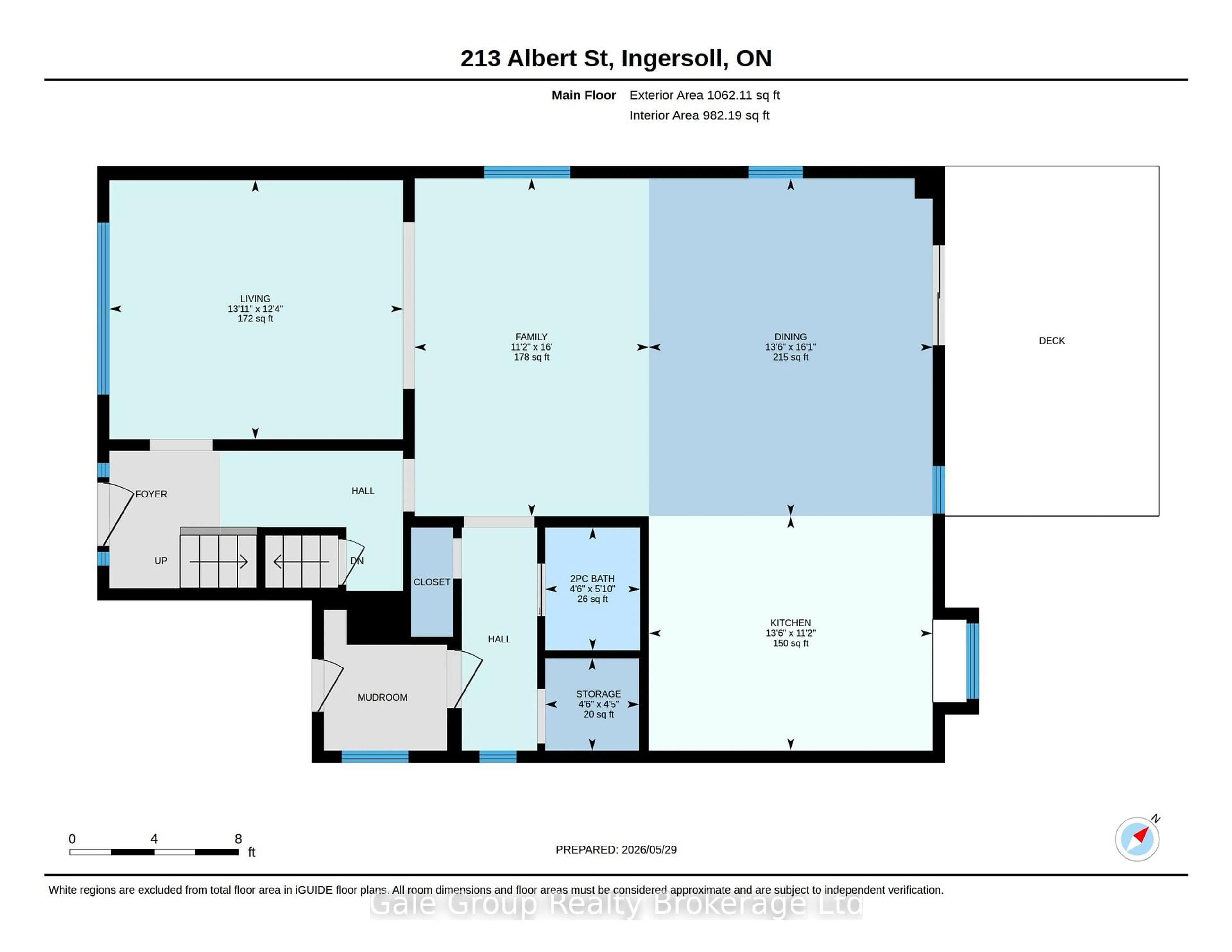 Floor plan for 213 Albert St, Ingersoll Ontario N5C 2Y5