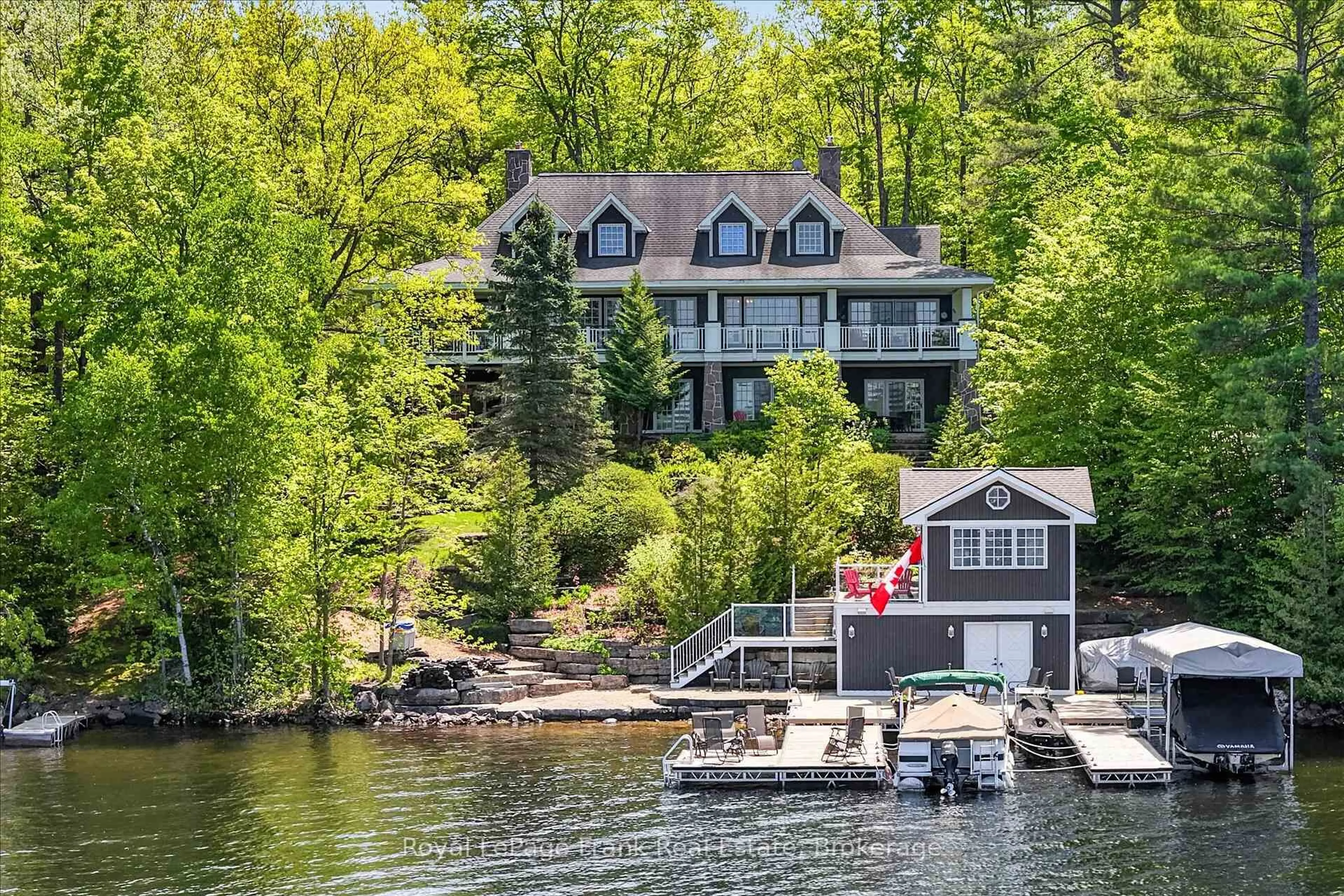A pic from outside/outdoor area/front of a property/back of a property/a pic from drone, water/lake/river/ocean view for 674 Birchview Rd, Douro-Dummer Ontario K0L 2H0