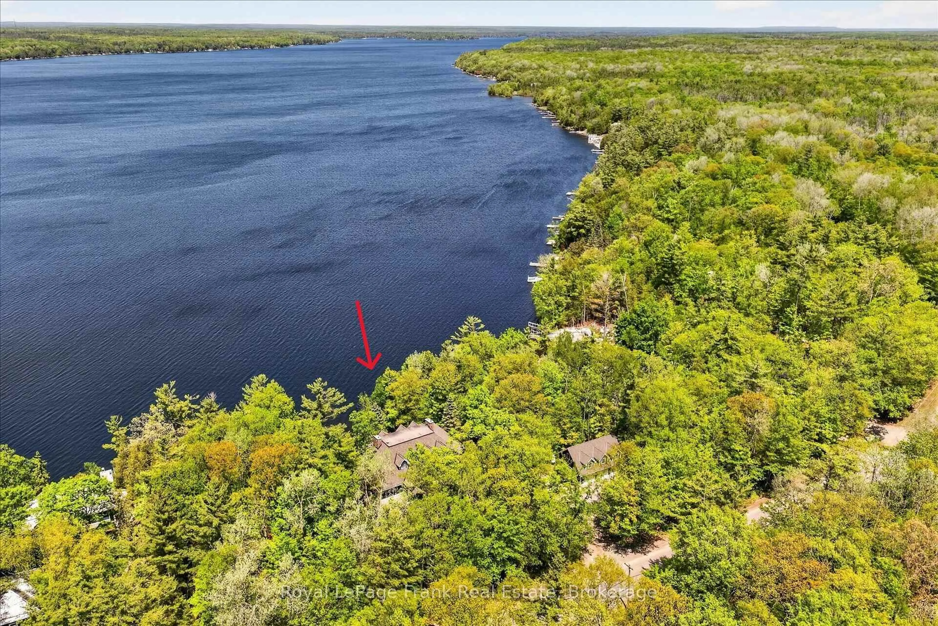A pic from outside/outdoor area/front of a property/back of a property/a pic from drone, water/lake/river/ocean view for 674 Birchview Rd, Douro-Dummer Ontario K0L 2H0