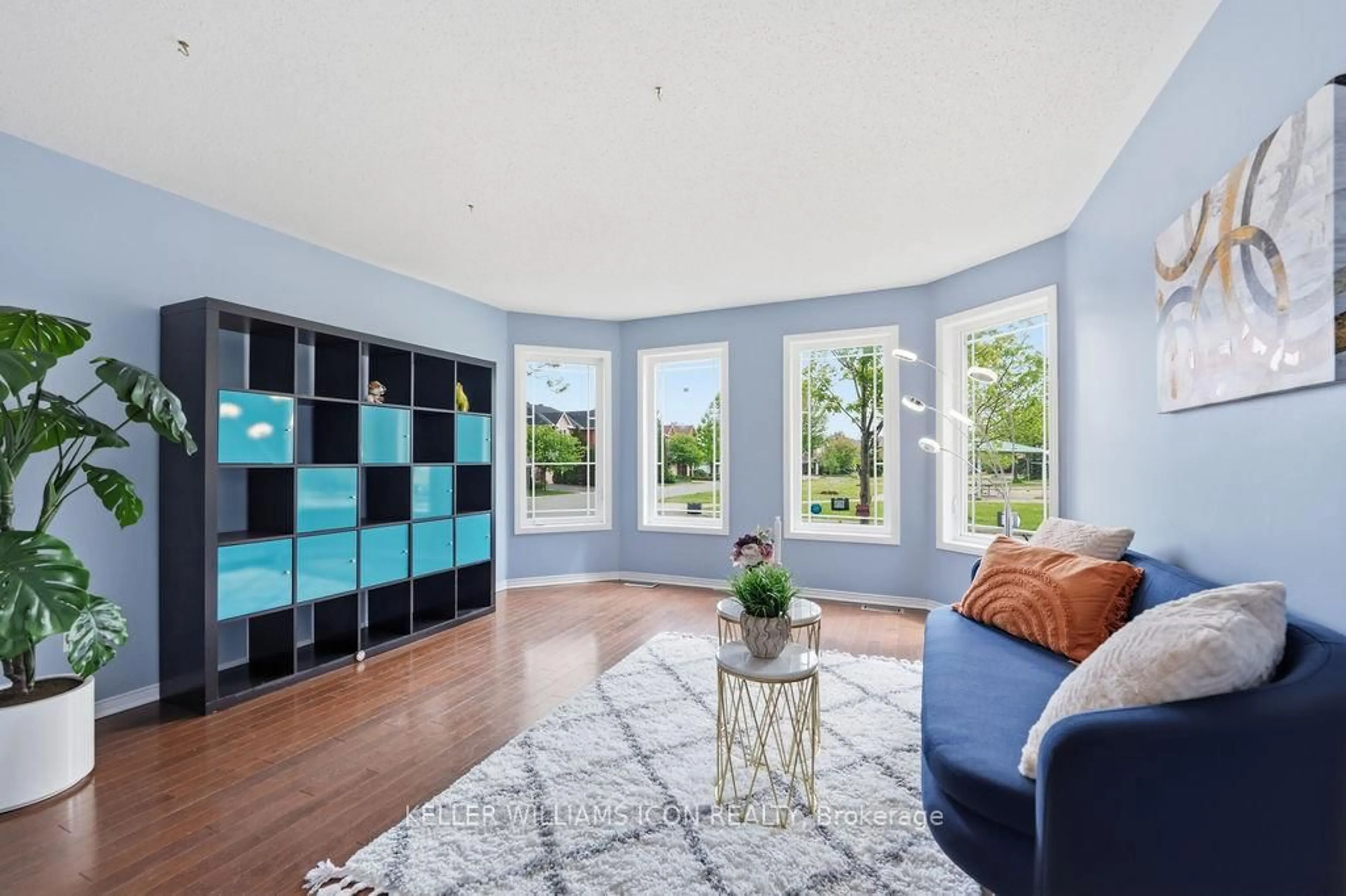 Living room with furniture, ceramic/tile floor for 90 Sunvale Way, Ottawa Ontario K2G 6X4