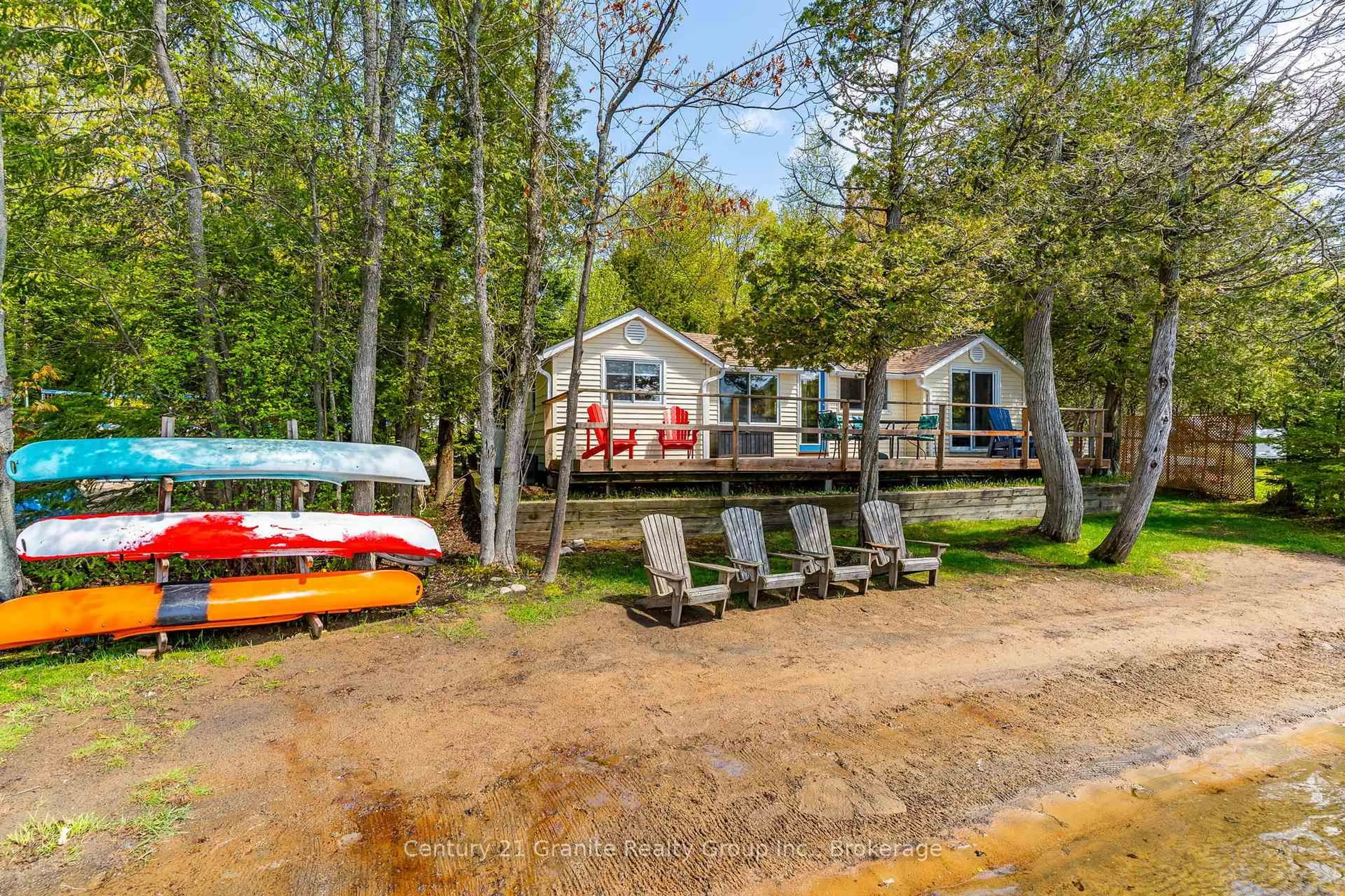 A pic from outside/outdoor area/front of a property/back of a property/a pic from drone, water/lake/river/ocean view for 16057 Highway 35 Highway, Algonquin Highlands Ontario K0M 1J0