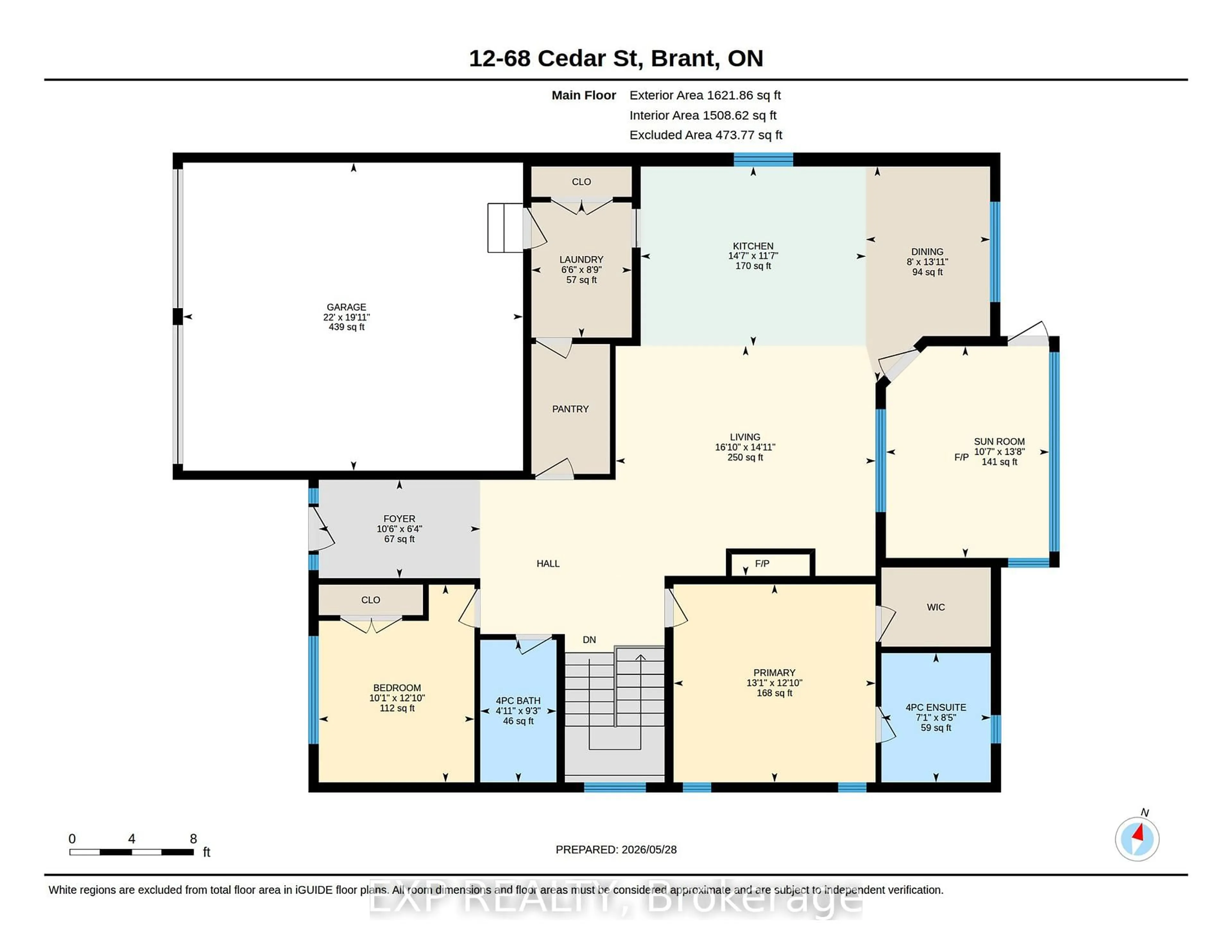 Floor plan for 68 Cedar St #12, Brant Ontario N3L 0L4