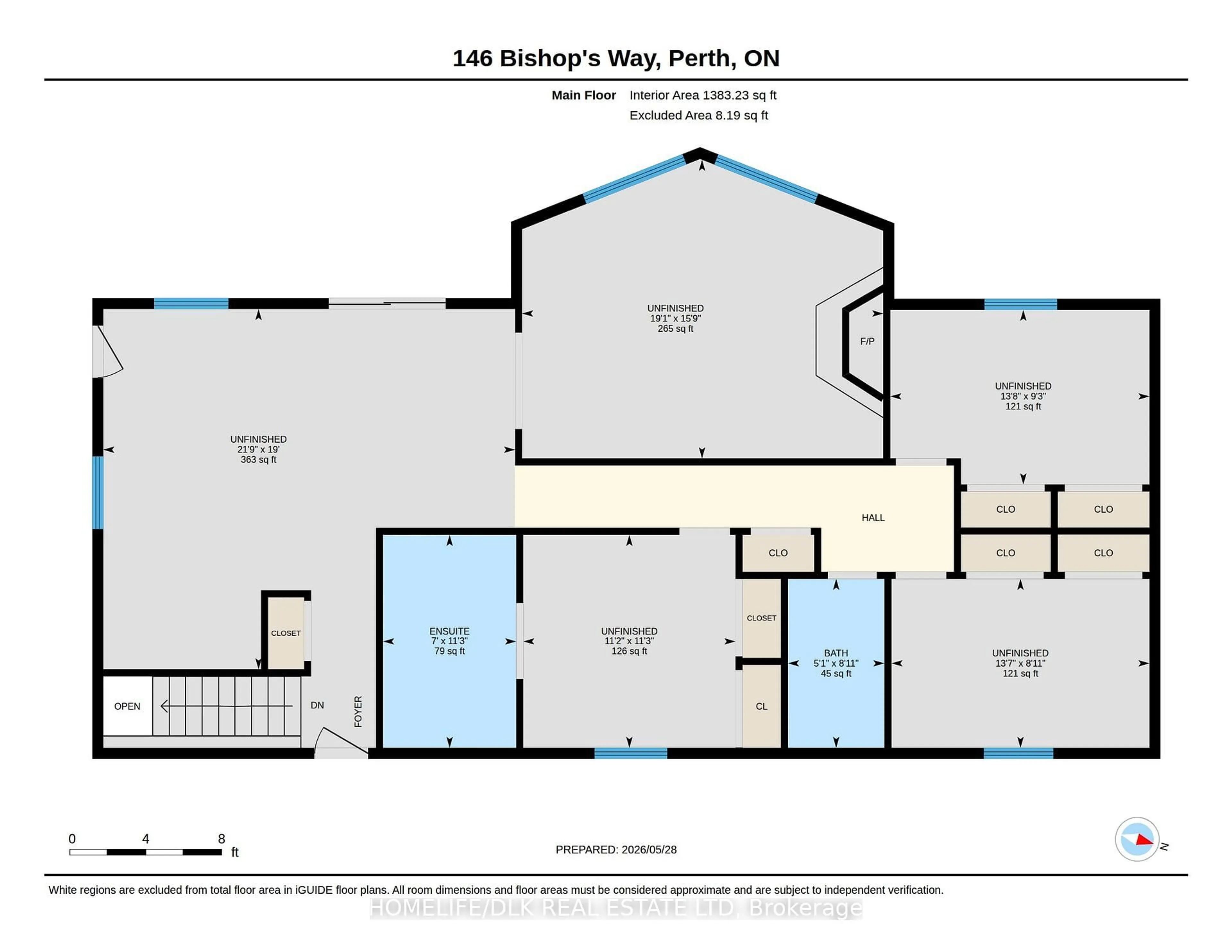 Floor plan for 146 Bishops Way, Perth Ontario K7H 3C7