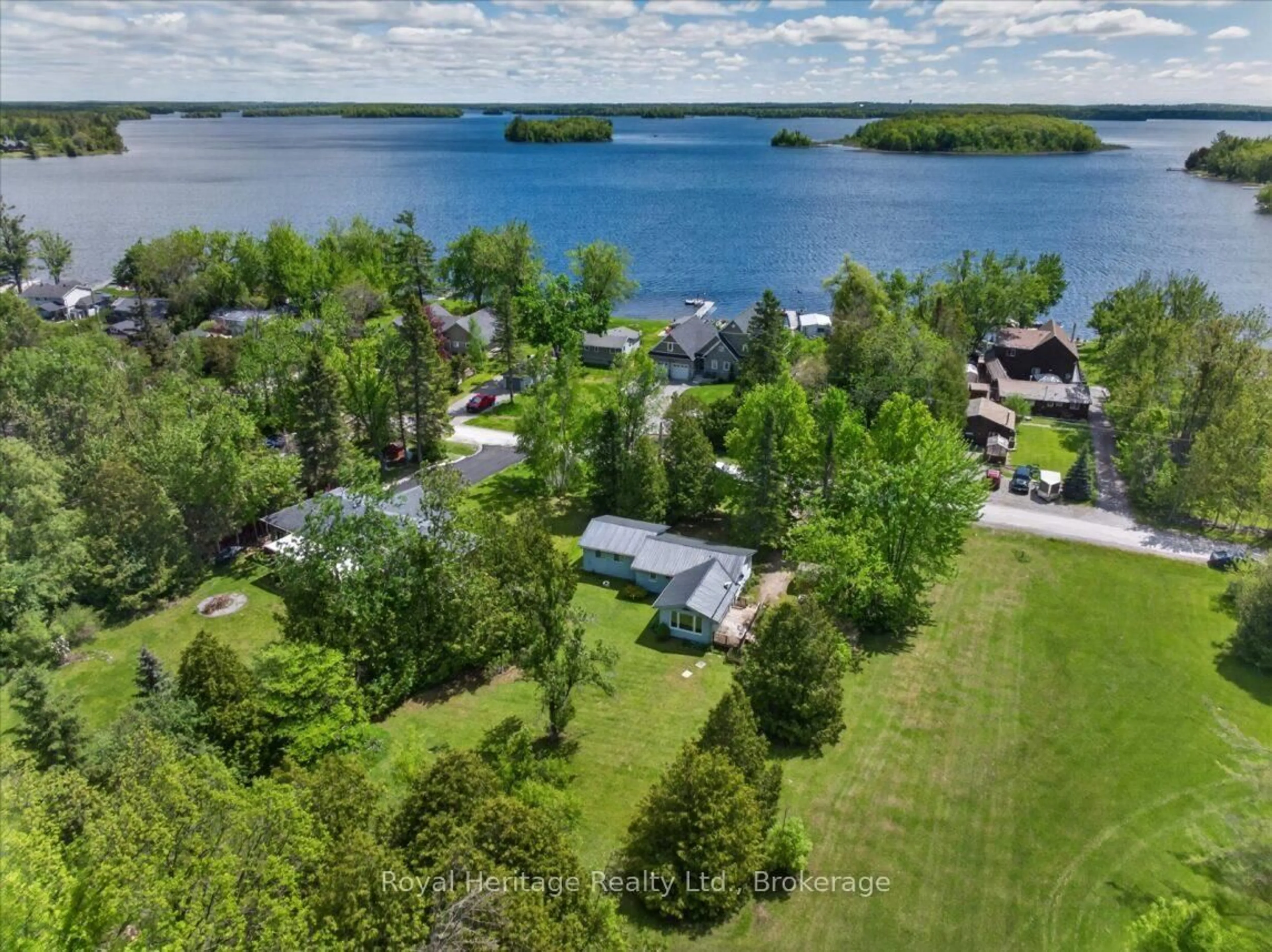 A pic from outside/outdoor area/front of a property/back of a property/a pic from drone, water/lake/river/ocean view for 1650 Kinsale Rd, Selwyn Ontario K0L 1T0
