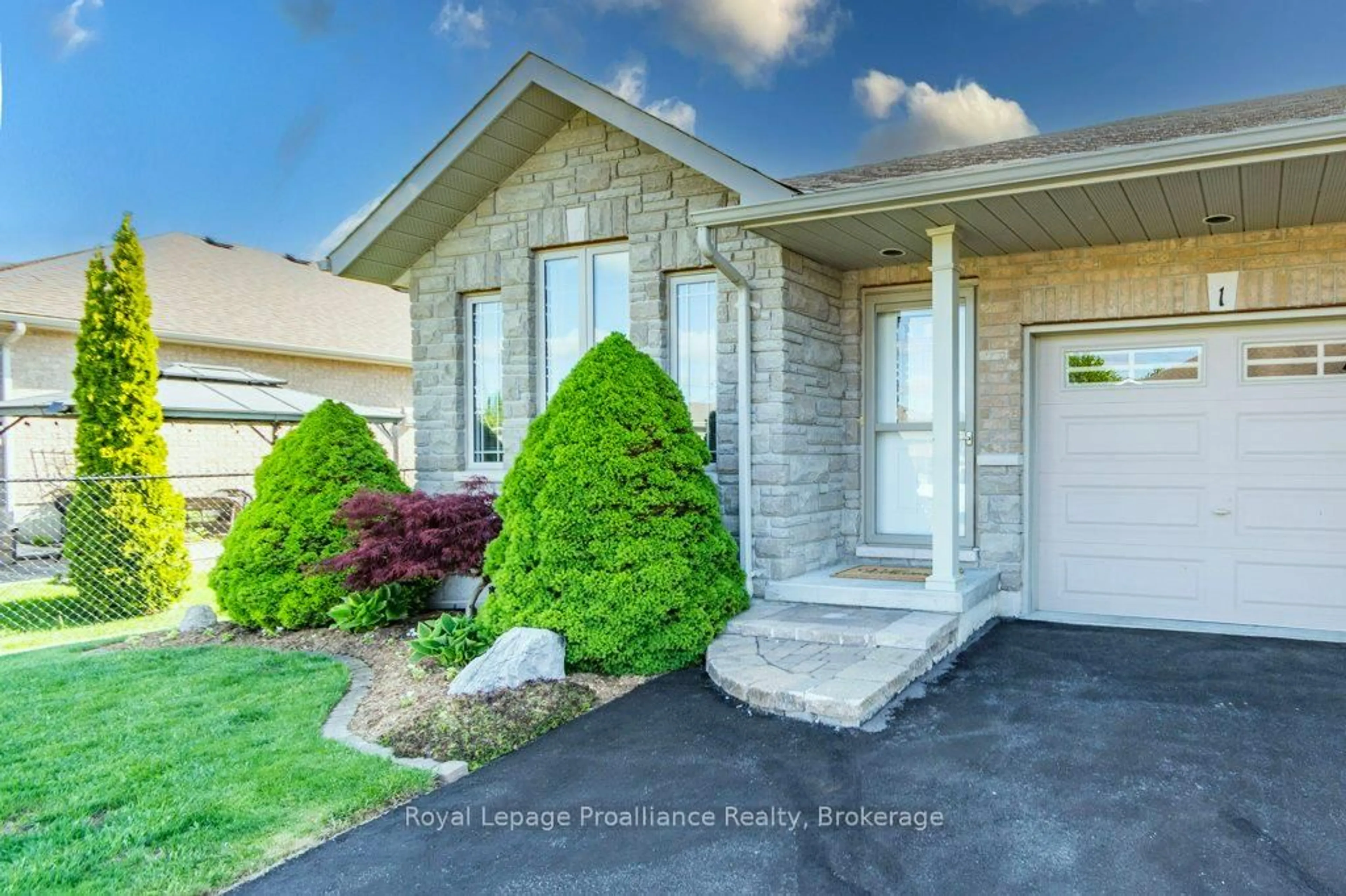 Home with vinyl exterior material, street for 1 Ward Dr, Brighton Ontario K0K 1H0