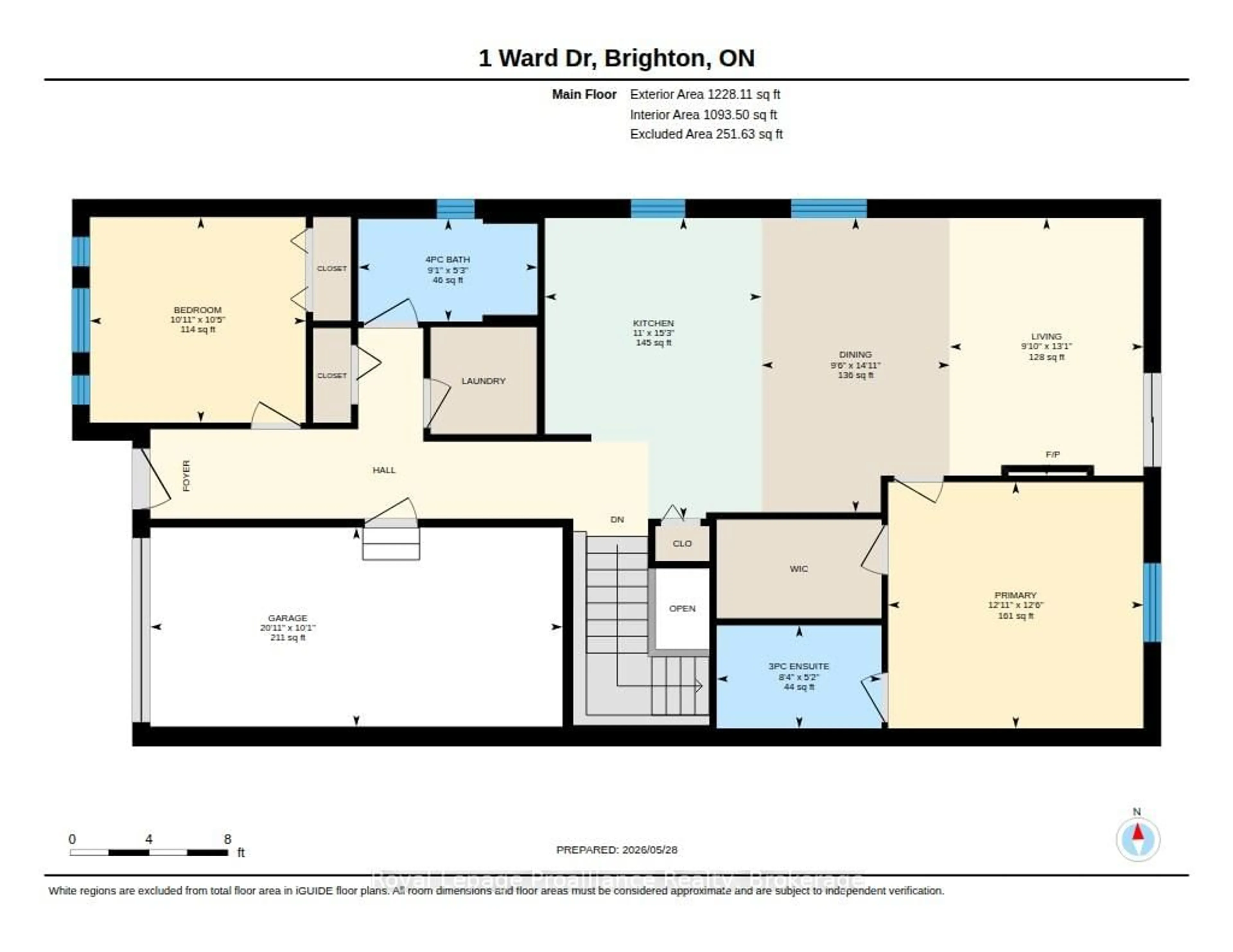 Floor plan for 1 Ward Dr, Brighton Ontario K0K 1H0