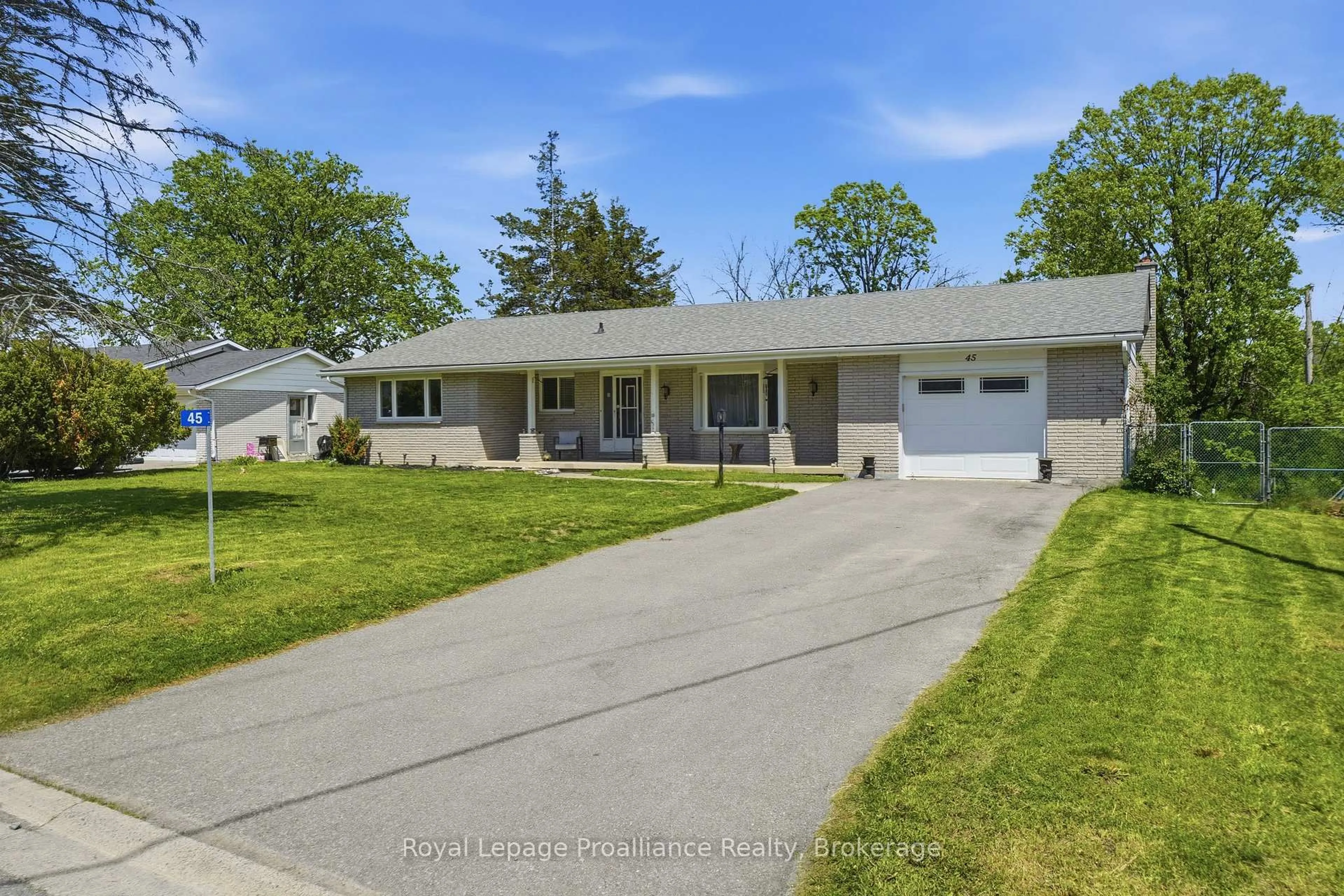 Home with vinyl exterior material, street for 45 Nelson St, Quinte West Ontario K0K 1E0
