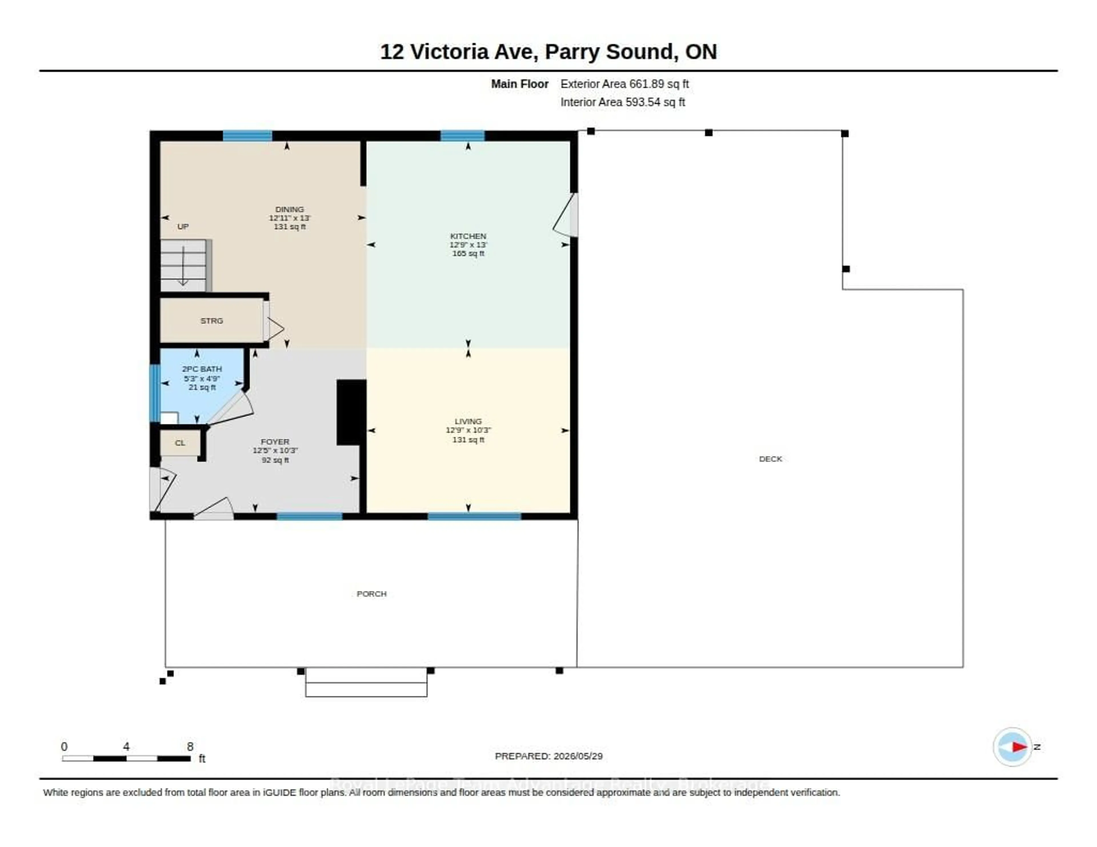 Floor plan for 12 Victoria Ave, Parry Sound Ontario P2A 2C1