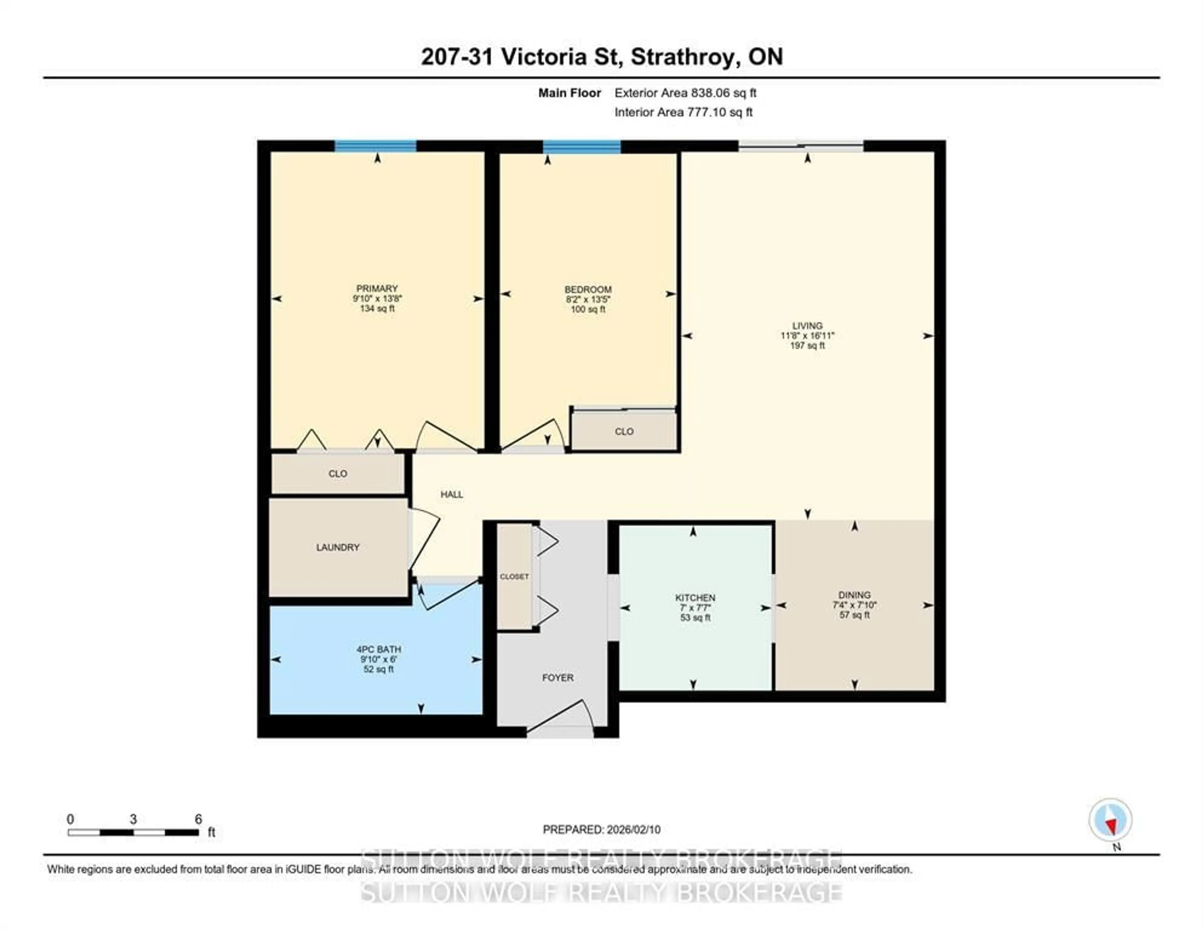 Floor plan for 31 Victoria St #207, Strathroy-Caradoc Ontario N7G 3Y4