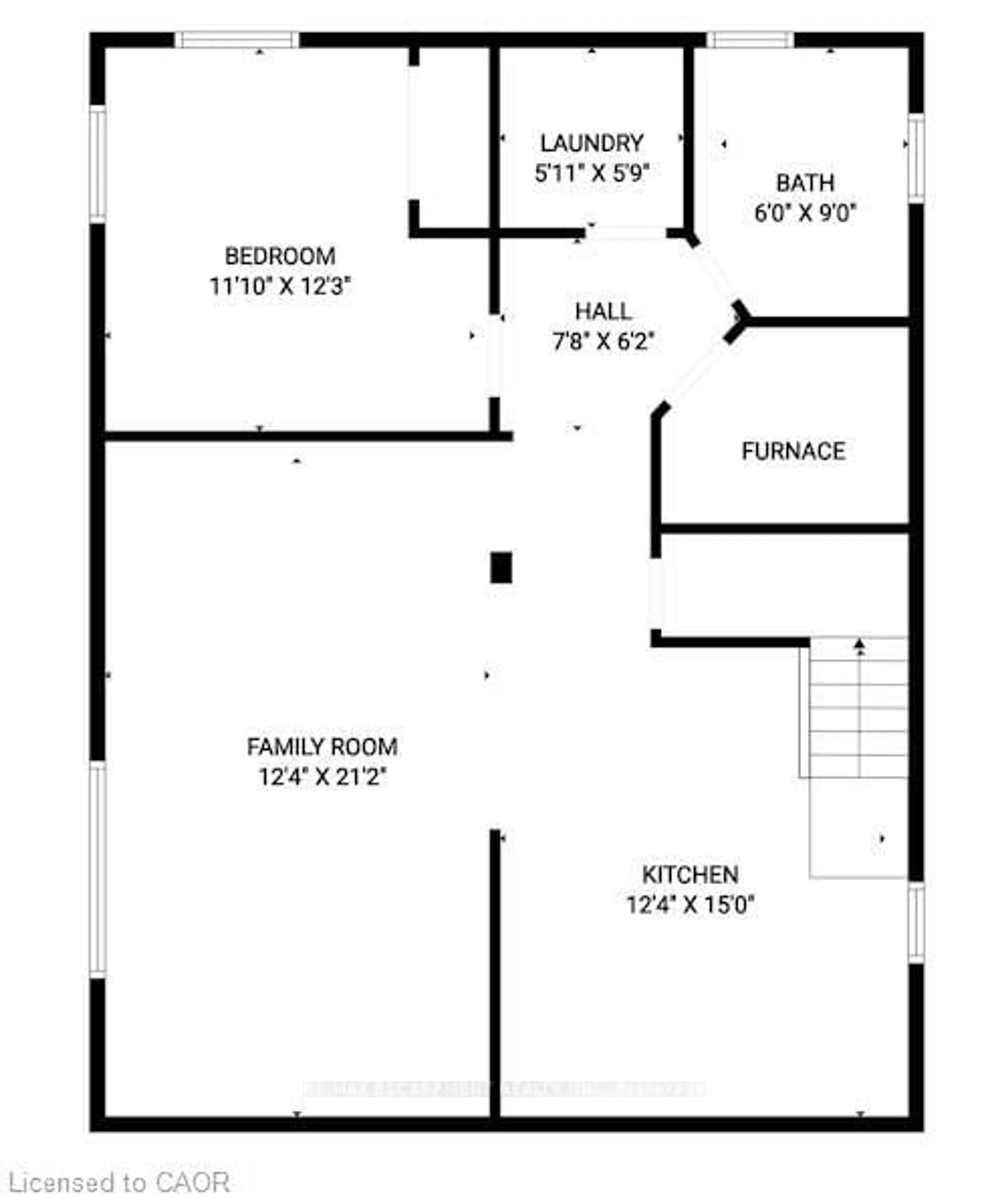 Floor plan for 33 Alderney Ave, Hamilton Ontario L9A 2A6