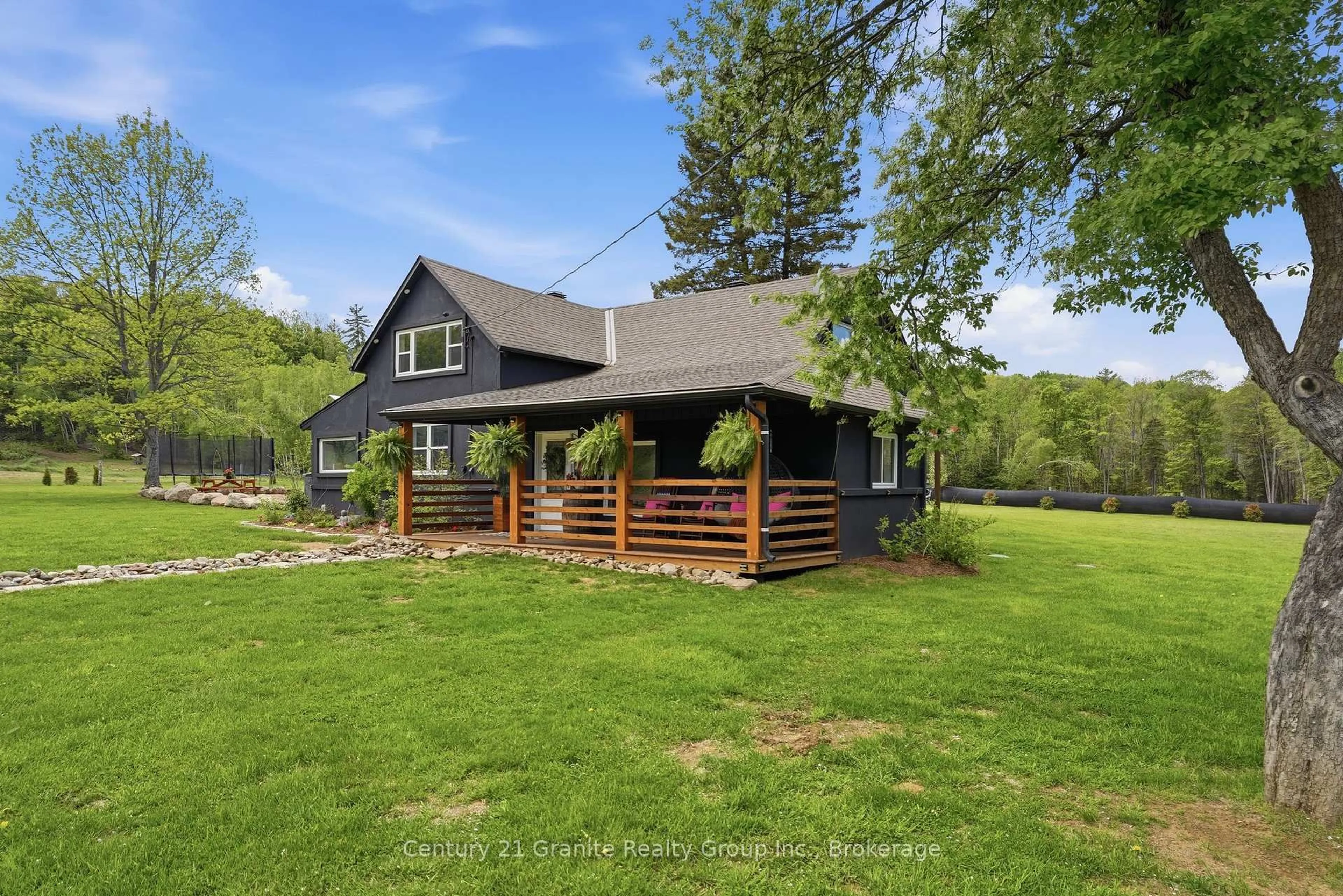 A pic from outside/outdoor area/front of a property/back of a property/a pic from drone, water/lake/river/ocean view for 1201 Bay Lake Rd, Bancroft Ontario K0L 1C0