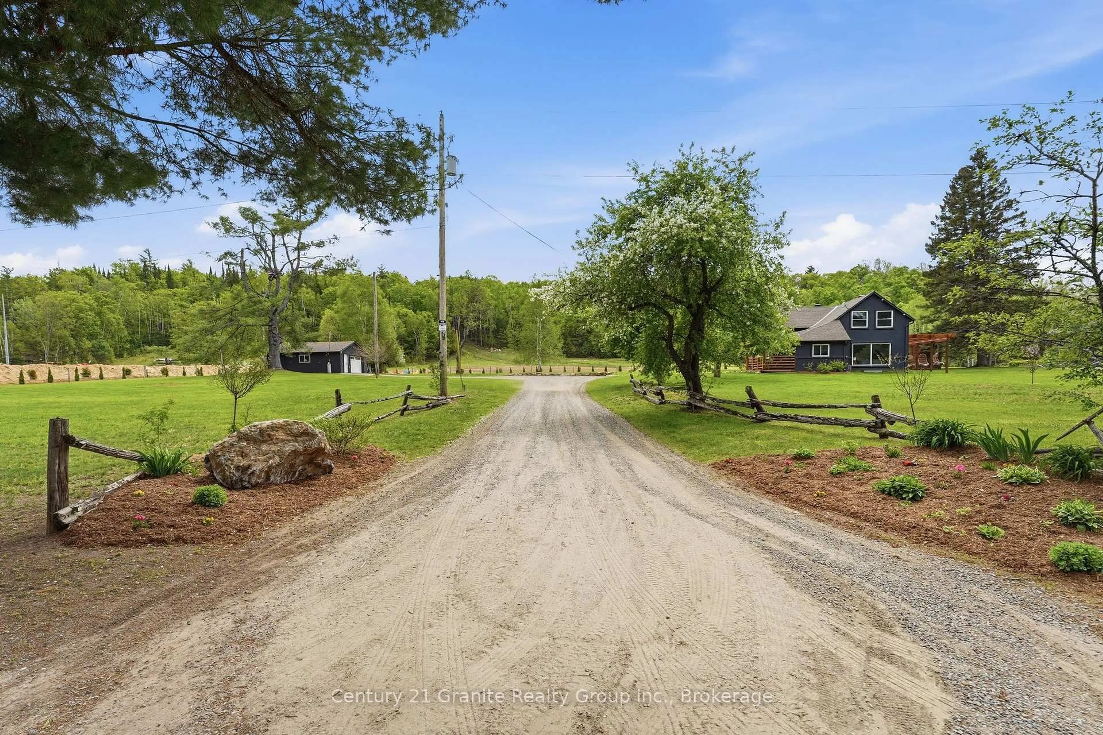 A pic from outside/outdoor area/front of a property/back of a property/a pic from drone, street for 1201 Bay Lake Rd, Bancroft Ontario K0L 1C0