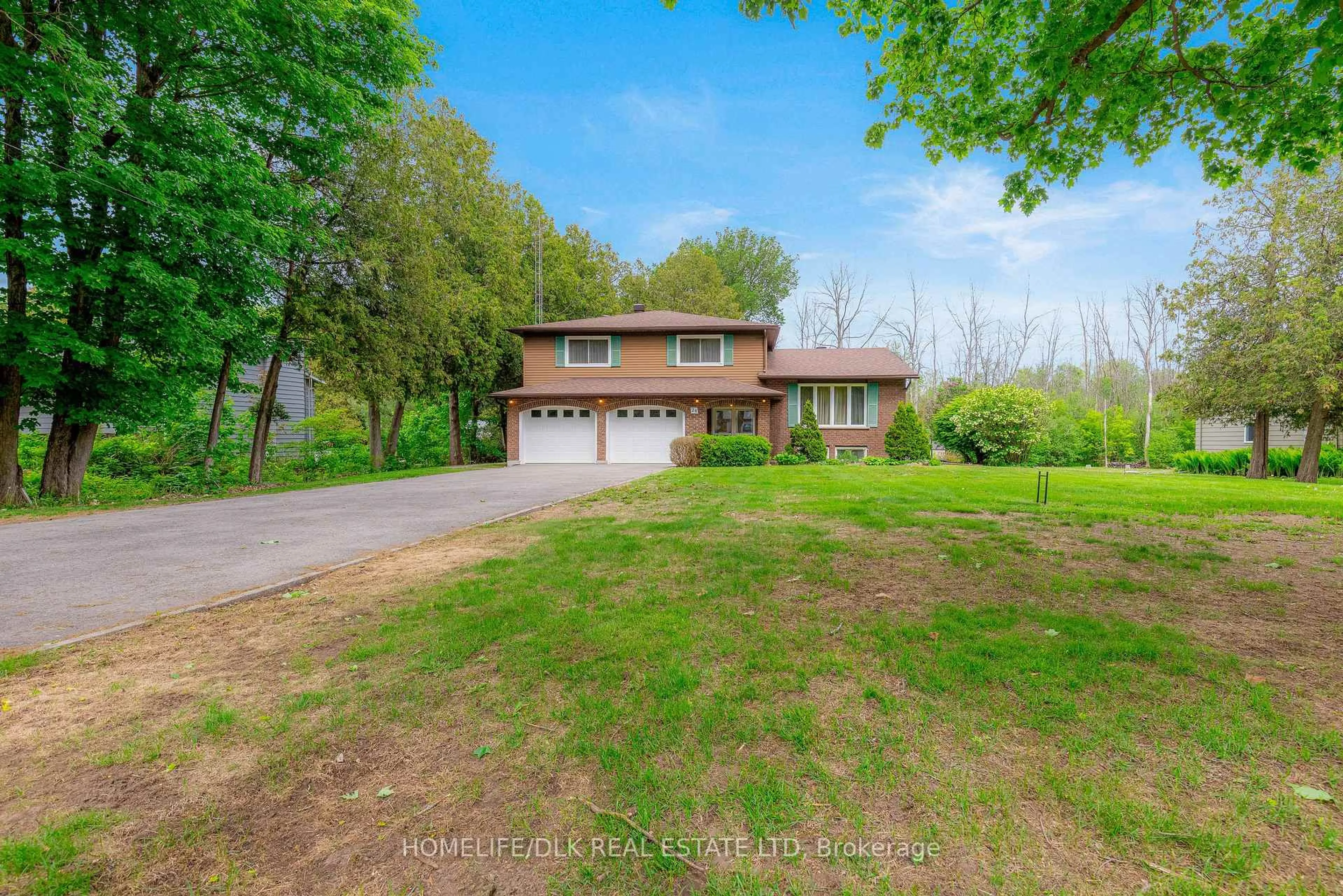 A pic from outside/outdoor area/front of a property/back of a property/a pic from drone, water/lake/river/ocean view for 24 Cedar St, Augusta Ontario K0E 1P0