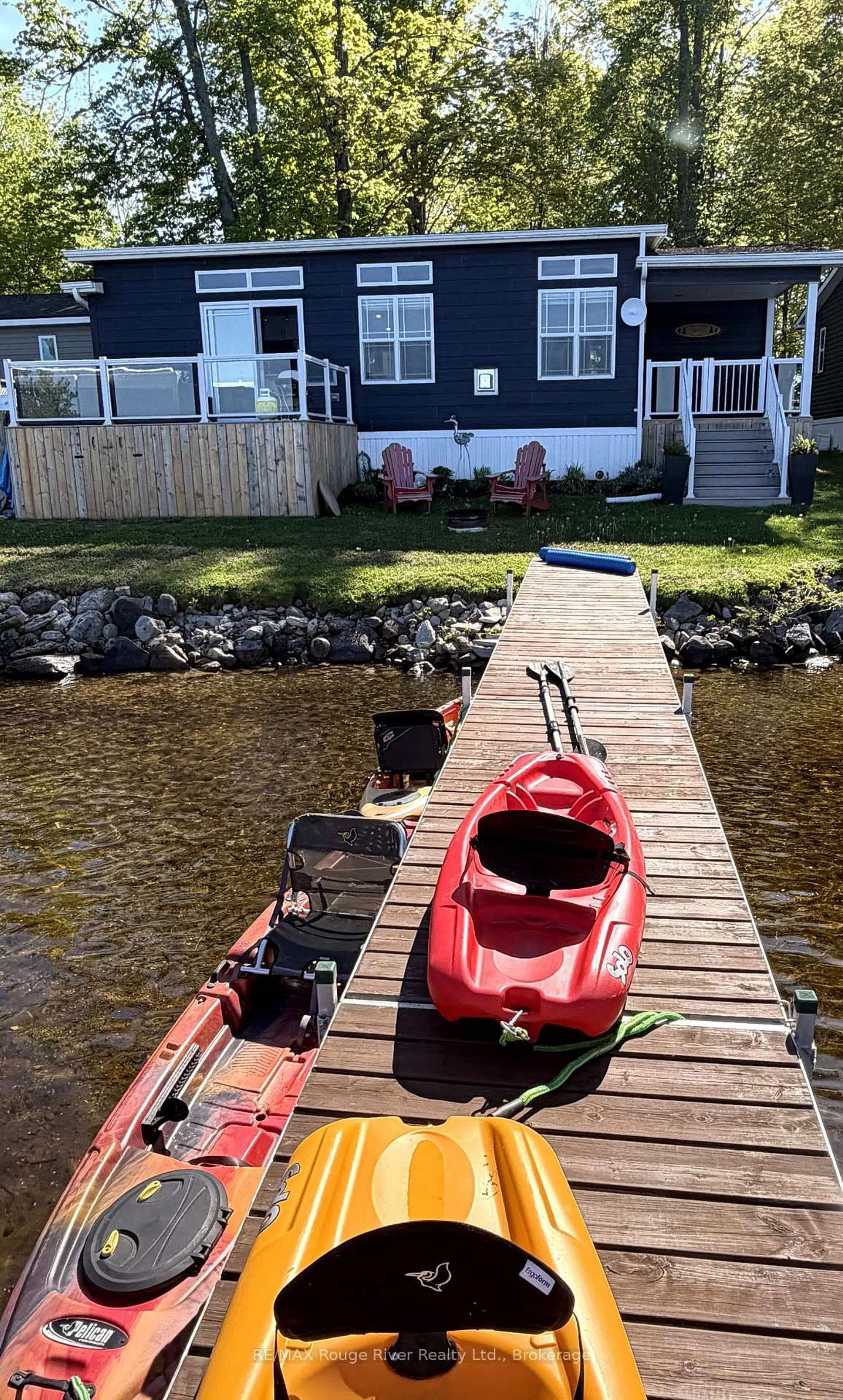 A pic from outside/outdoor area/front of a property/back of a property/a pic from drone, water/lake/river/ocean view for 160 Terrace Rd #C31, Limoges Ontario K0K 2M0