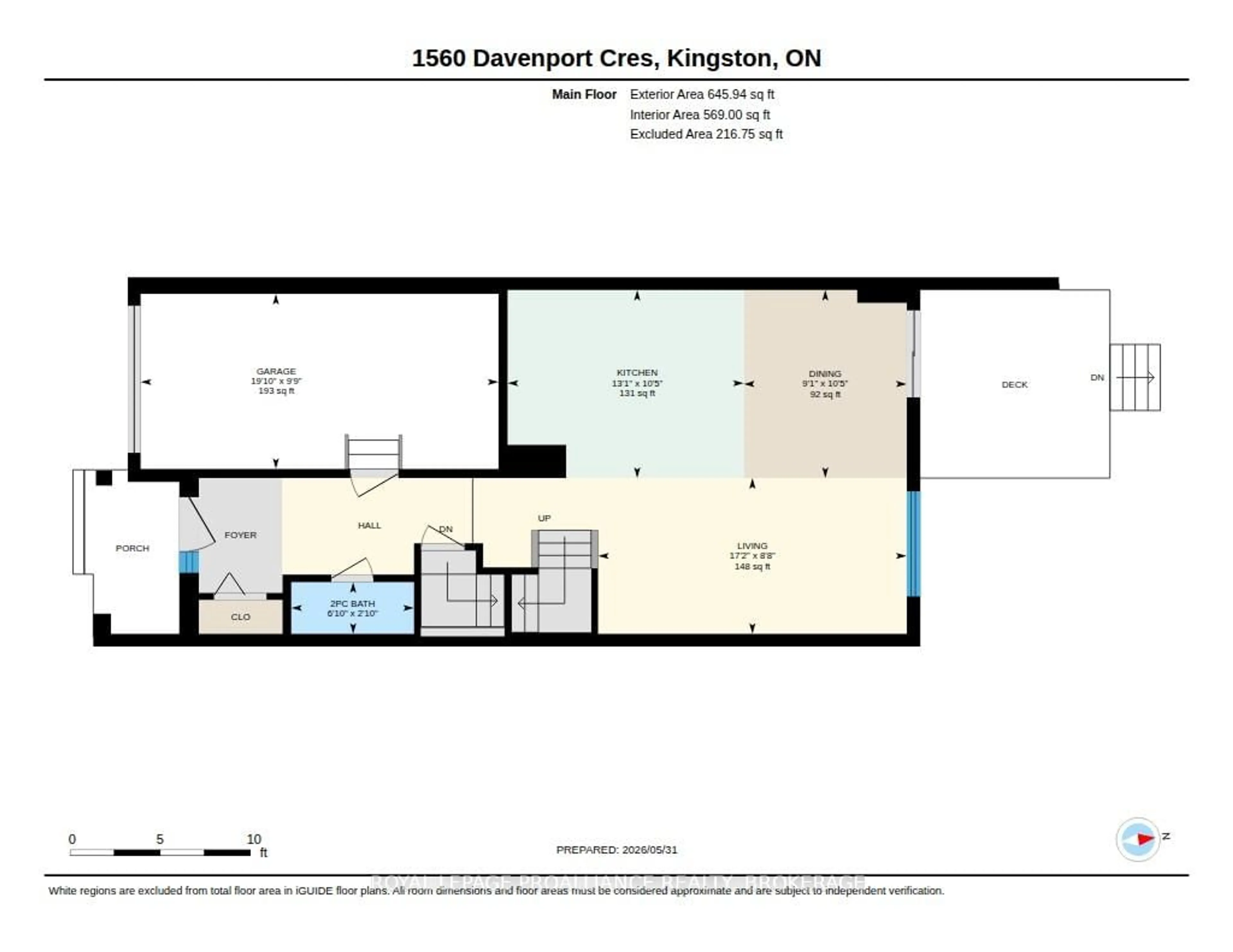 Floor plan for 1560 Davenport Cres, Kingston Ontario K7P 0H7