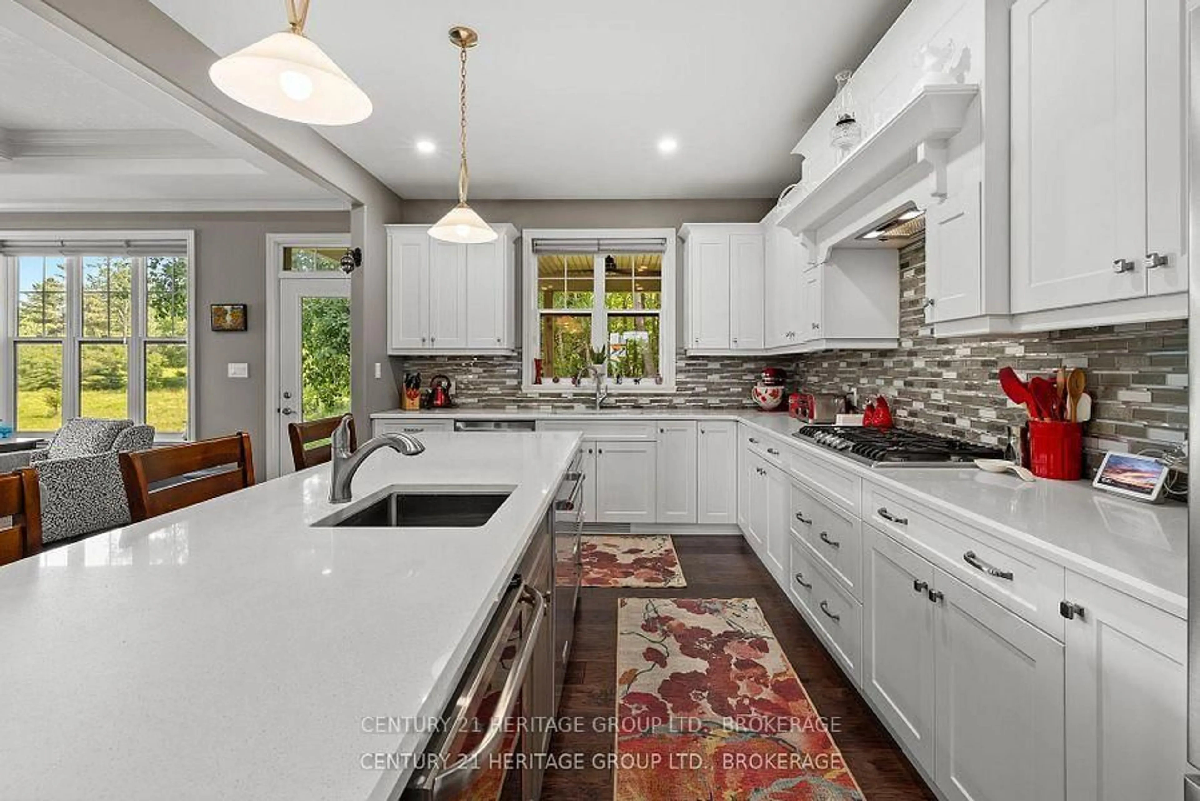 Contemporary kitchen, ceramic/tile floor for 1071 Cranberry Cove Lane, Seeley's Bay Ontario K0H 2N0