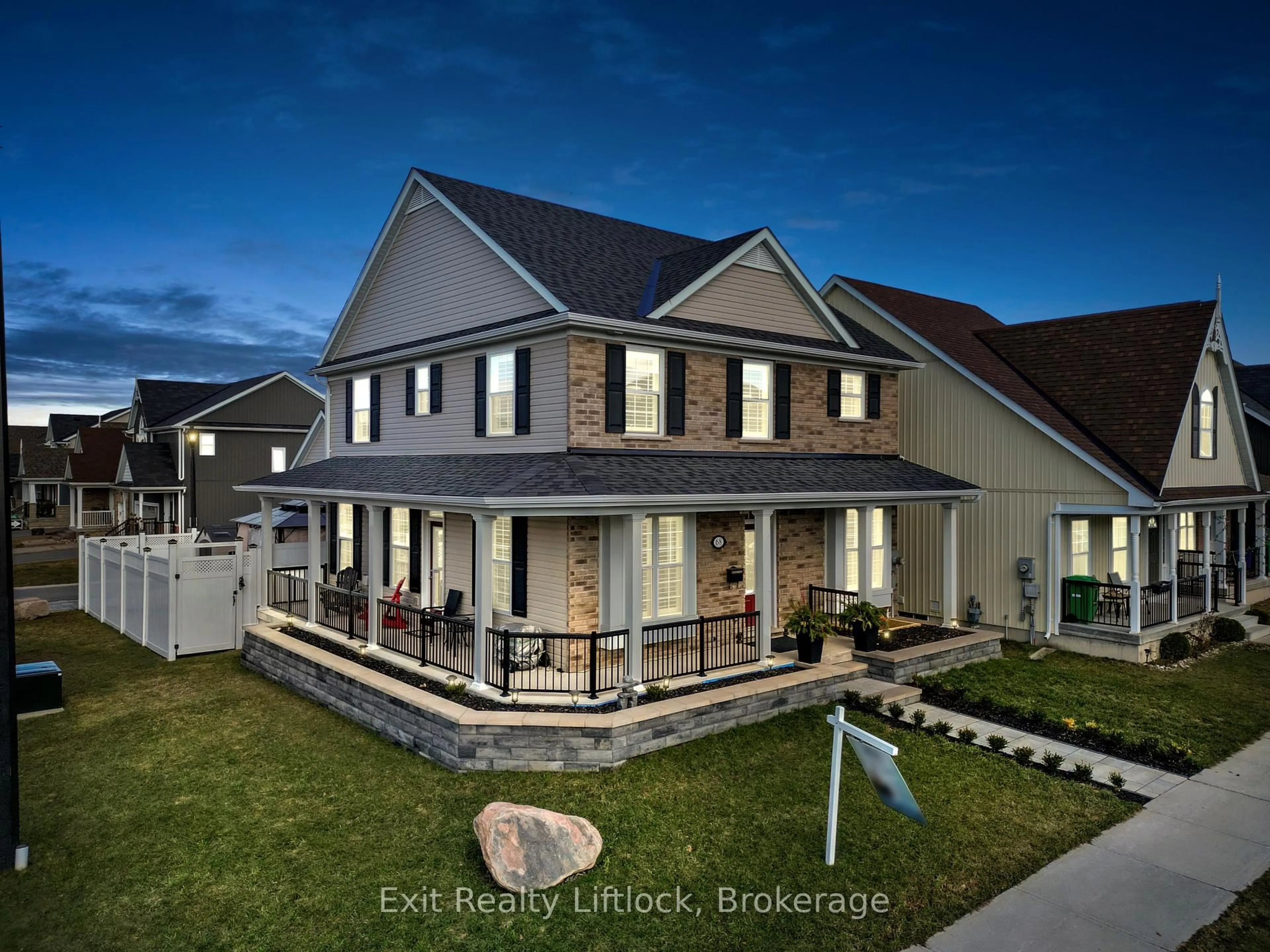 Home with brick exterior material, street for 68 Flitton Ave, Peterborough Ontario K9H 0G5