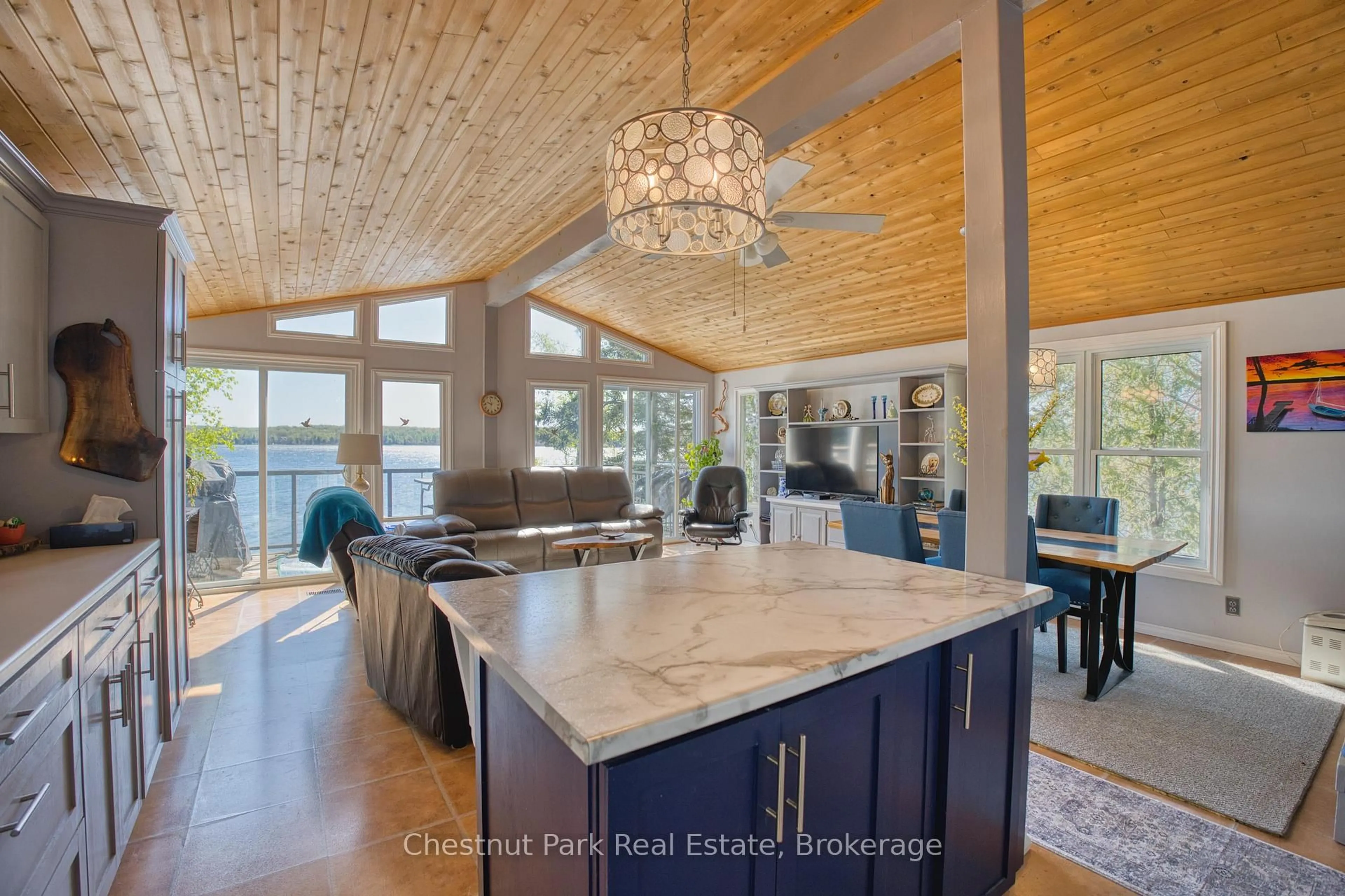 Open concept kitchen, unknown for 156 Miller Lake Shore Rd, Northern Bruce Peninsula Ontario N0H 1Z0