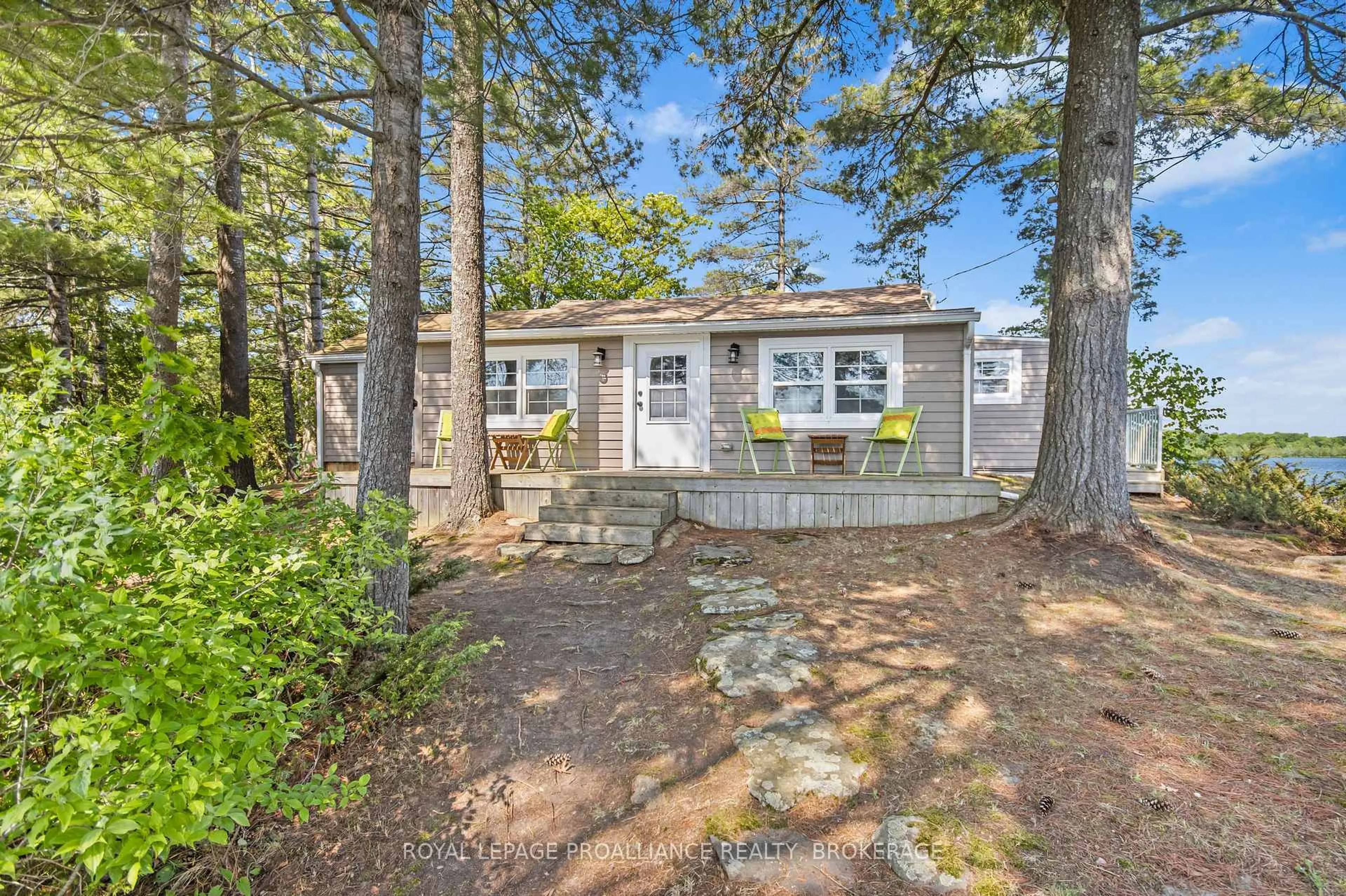 Patio, water/lake/river/ocean view for 20300 South Brother Island, Battersea Ontario K0H 1H0