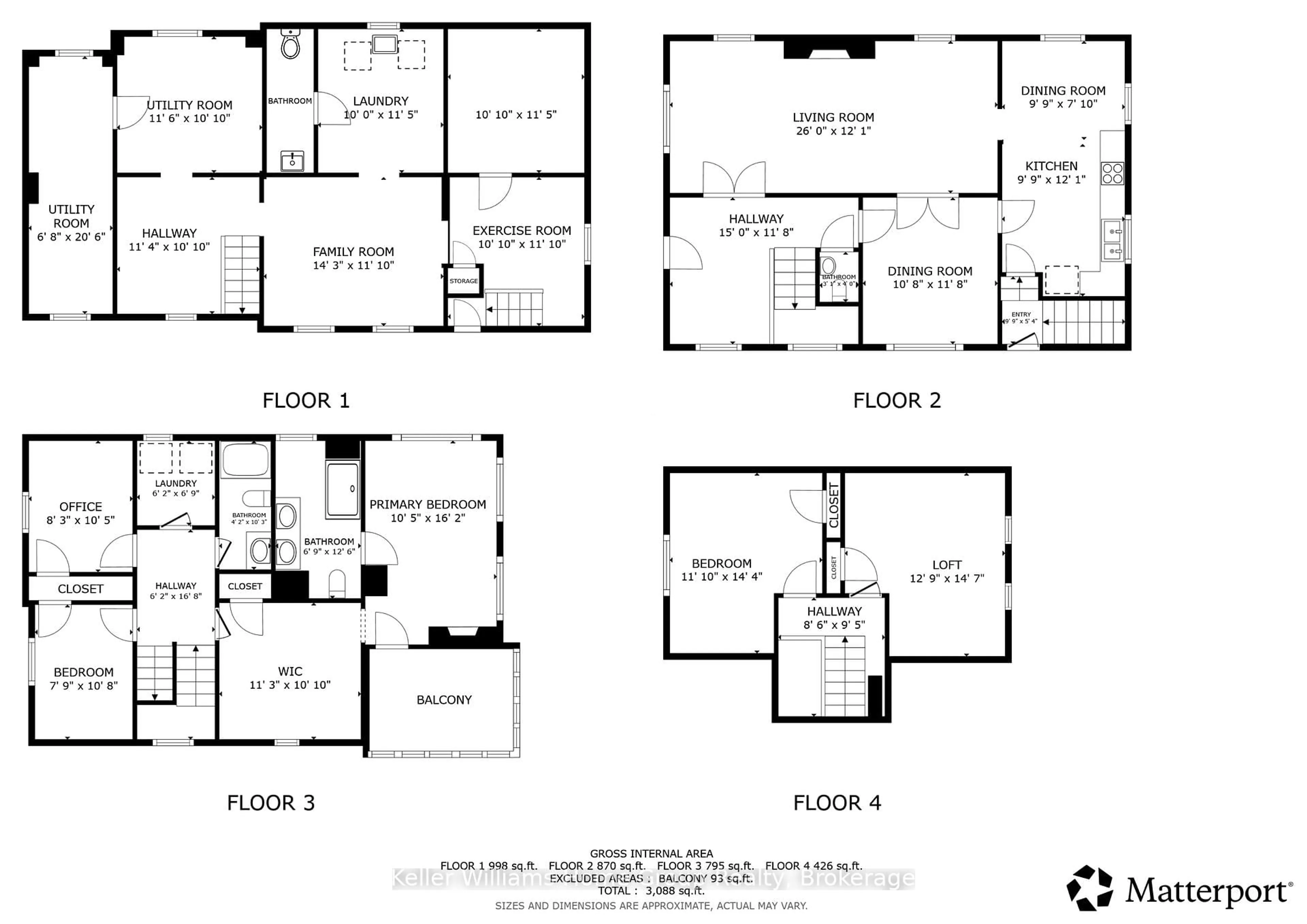 Floor plan for 101 Park St, Waterloo Ontario N2L 1Y3